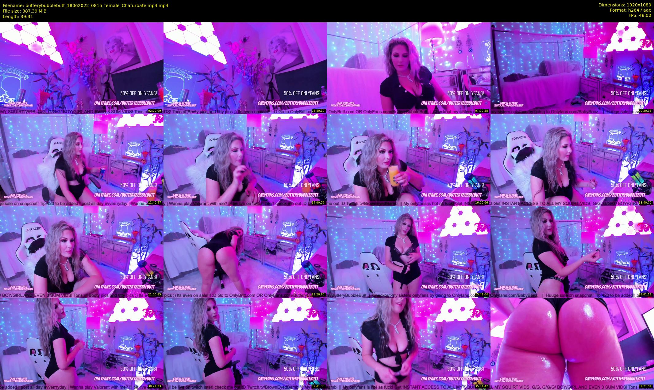butterybubblebutt — 40 minute Chaturbate couple cam show recording, 1080p, Jun 18, 2022