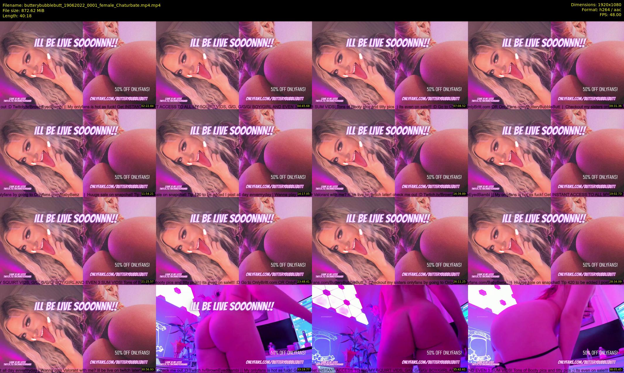 butterybubblebutt — 41 minute Chaturbate couple cam show recording, 1080p, Jun 19, 2022