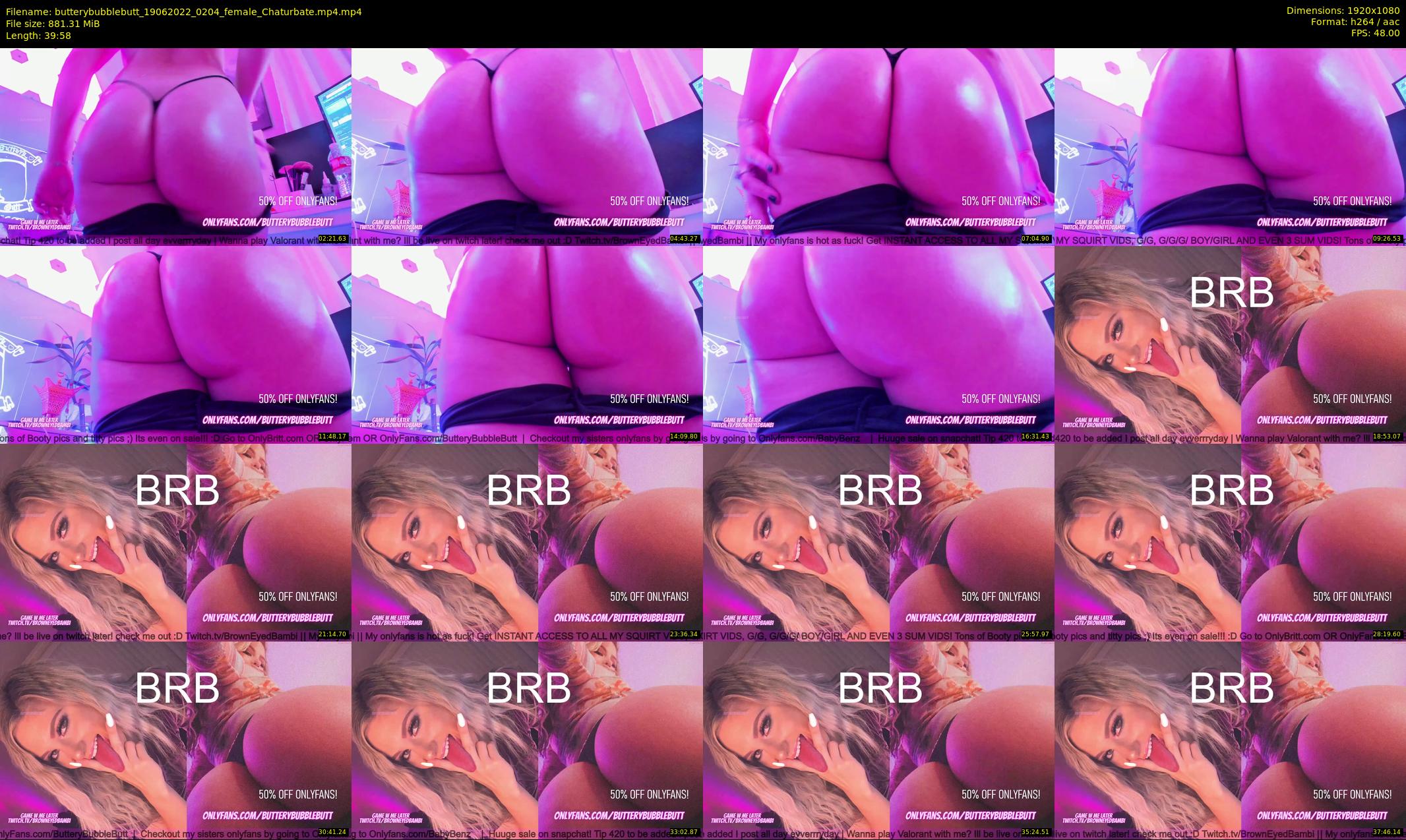 butterybubblebutt — 40 minute Chaturbate couple cam show recording, 1080p, Jun 19, 2022