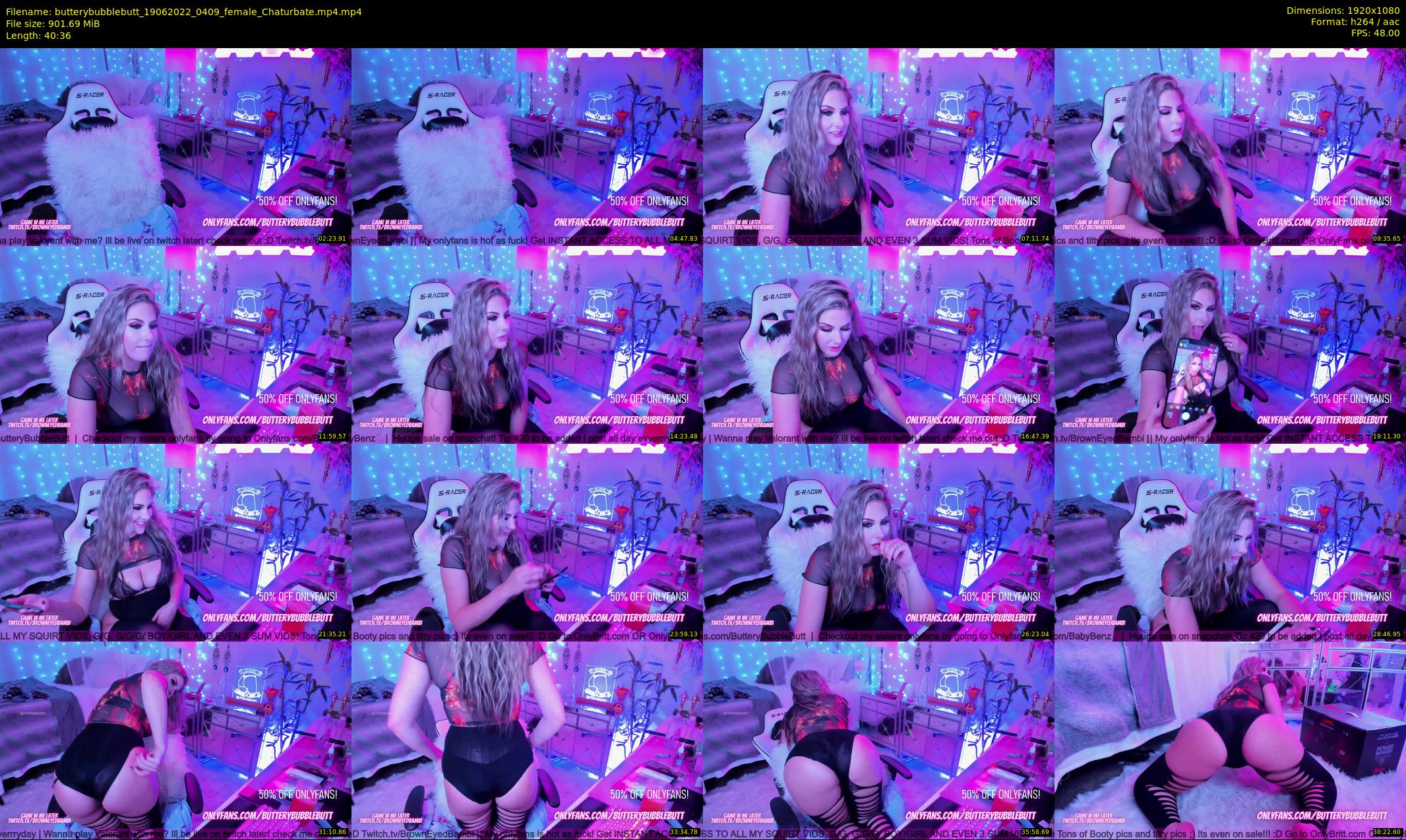 butterybubblebutt — 41 minute Chaturbate couple cam show recording, 1080p, Jun 19, 2022
