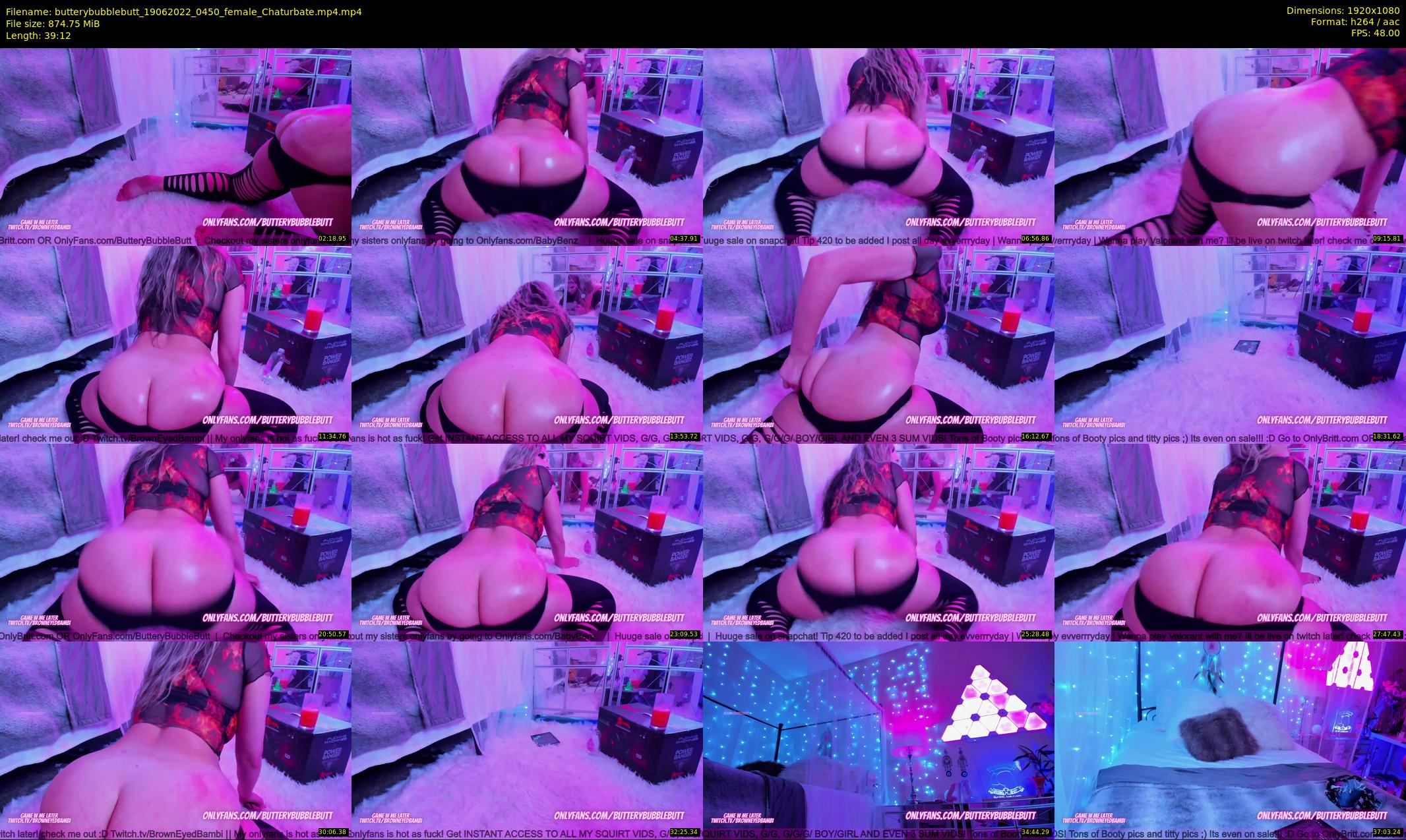 butterybubblebutt — 40 minute Chaturbate couple cam show recording, 1080p, Jun 19, 2022