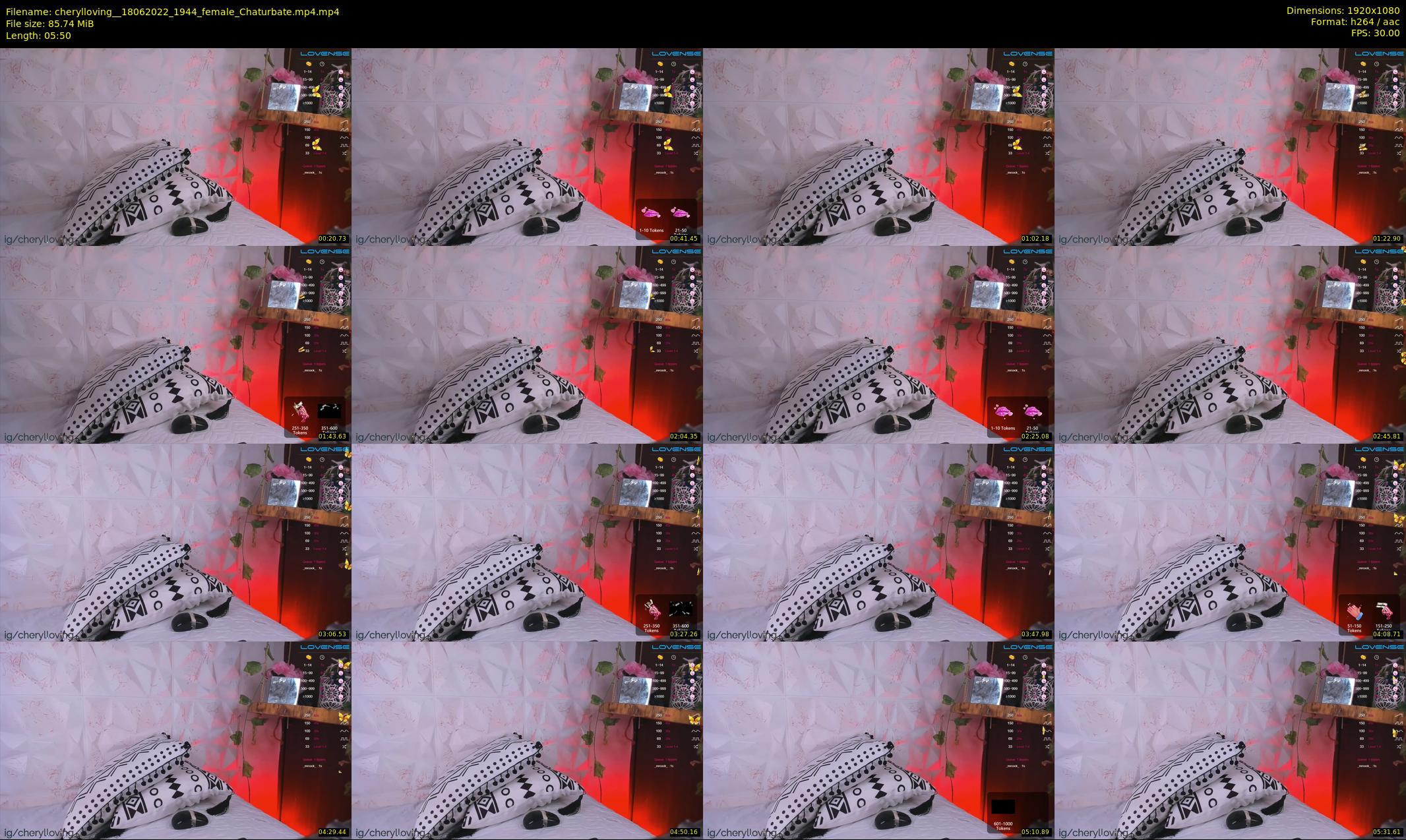 cherylloving_ — 6 minute Chaturbate female cam show recording, 1080p, Jun 18, 2022