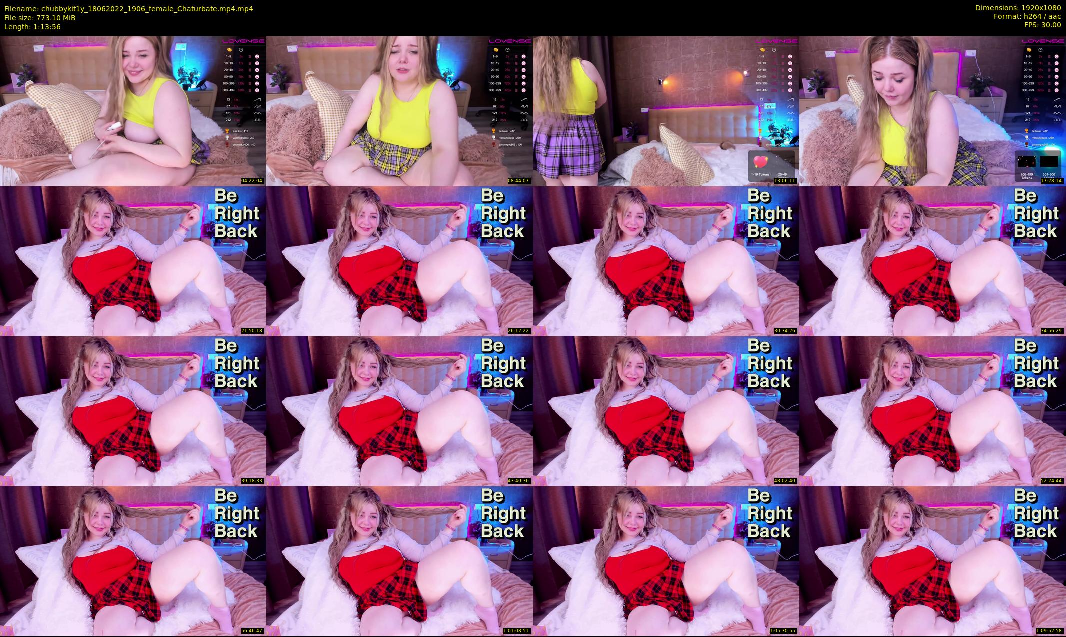 chubbykit1y — 74 minute Chaturbate female cam show recording, 1080p, Jun 18, 2022