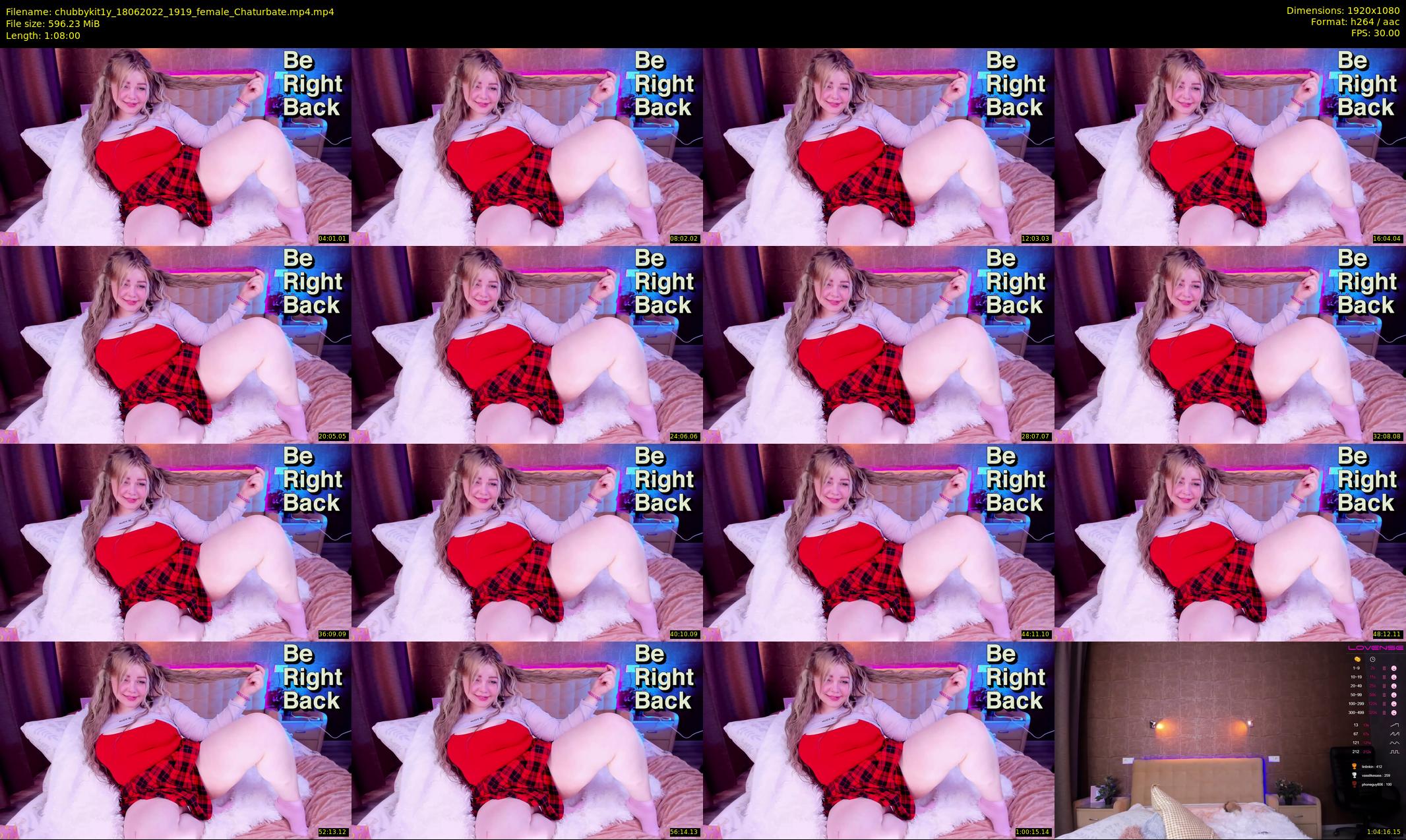 chubbykit1y — 68 minute Chaturbate female cam show recording, 1080p, Jun 18, 2022
