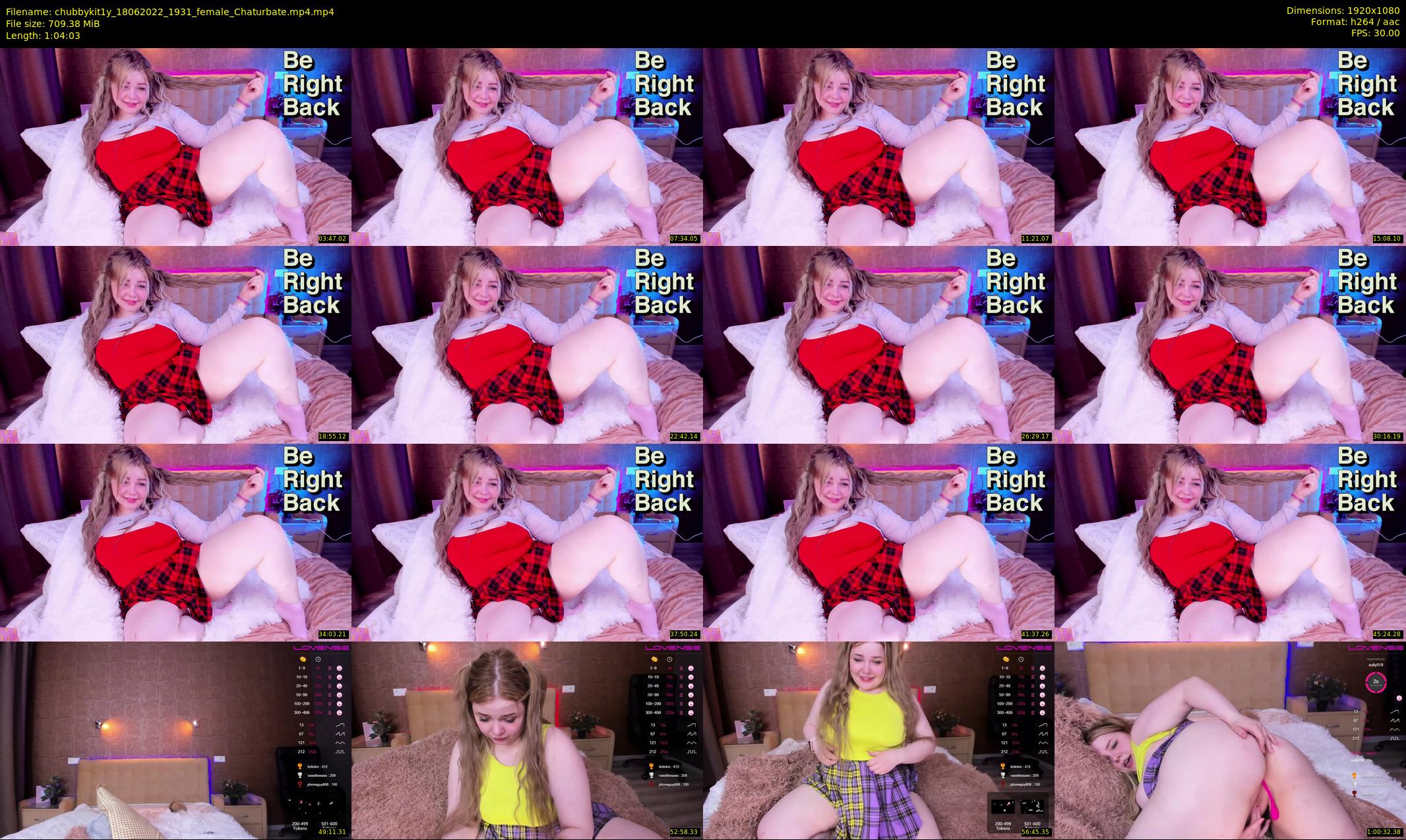 chubbykit1y — 65 minute Chaturbate female cam show recording, 1080p, Jun 18, 2022