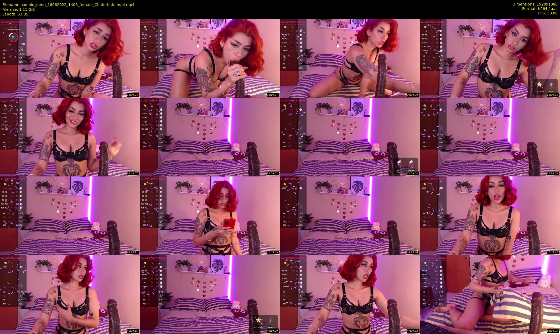 connie_deep — 54 minute Chaturbate female cam show recording, 1080p, Jun 18, 2022