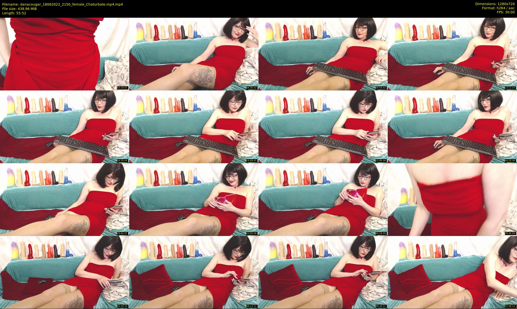 danacougar — 56 minute Chaturbate female cam show recording, 720p, Jun 18, 2022