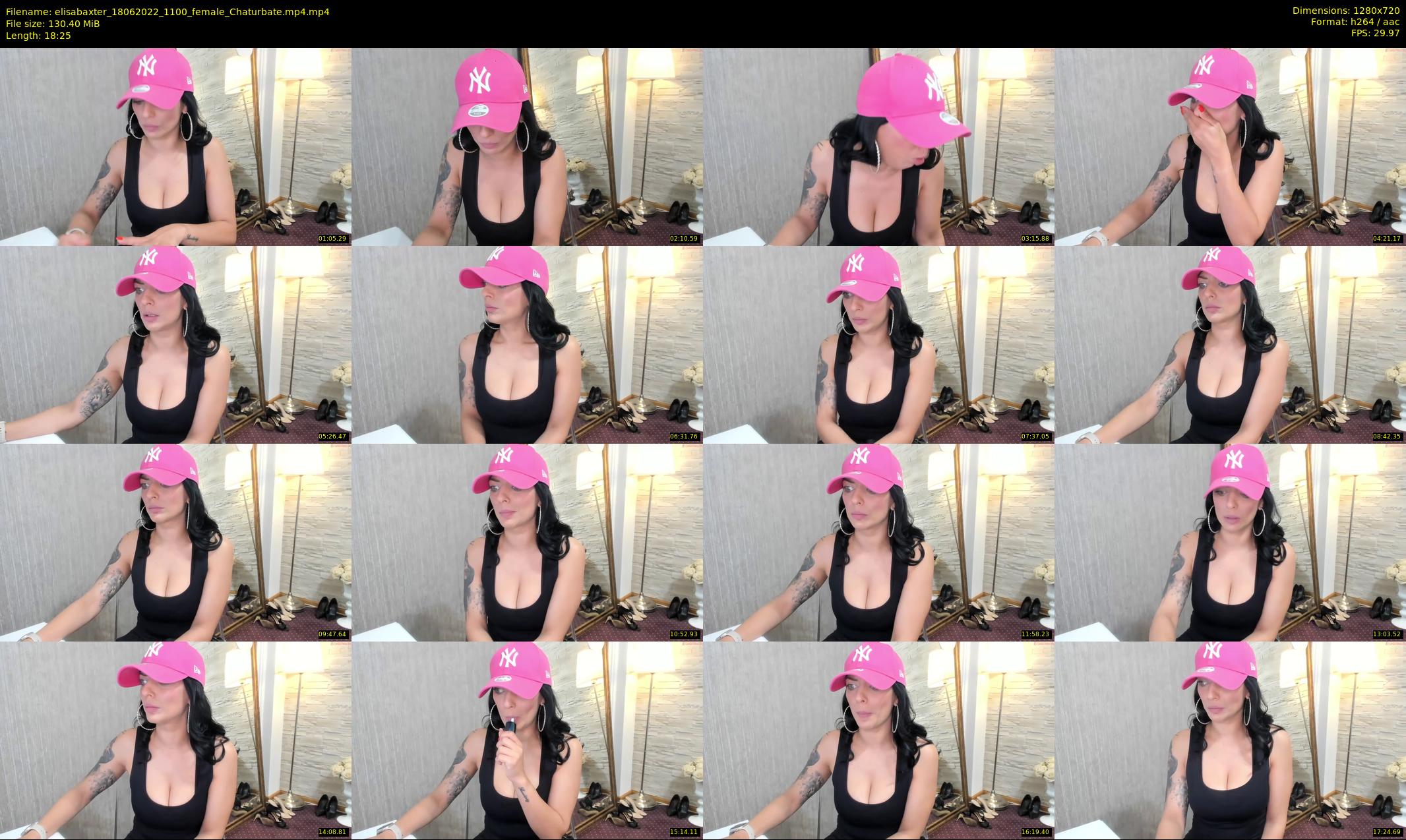 elisabaxter — 19 minute Chaturbate female cam show recording, 720p, Jun 18, 2022
