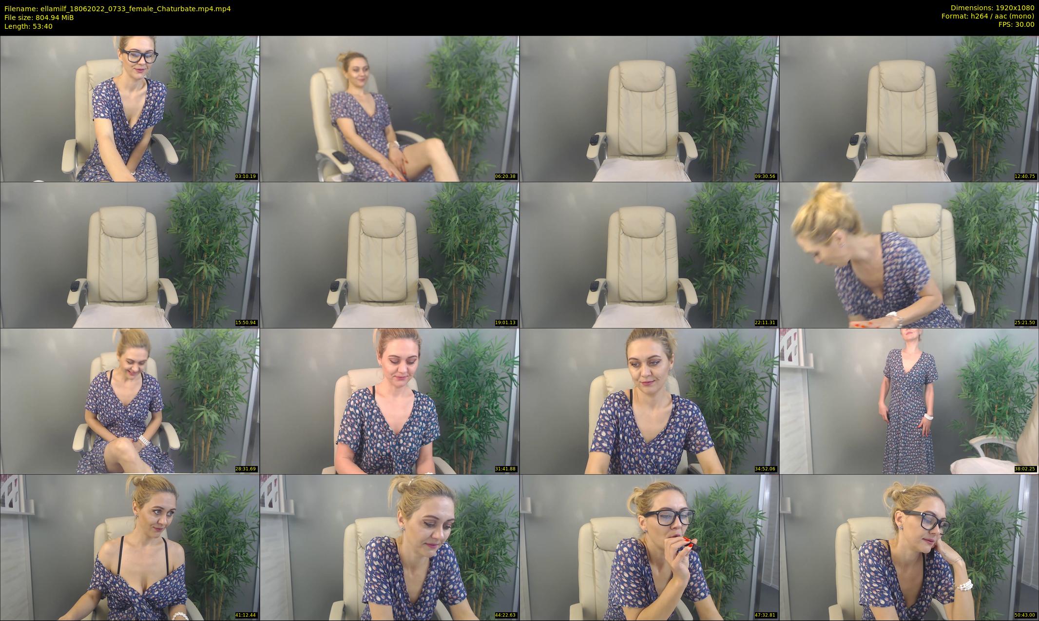 ellamilf — 54 minute Chaturbate female cam show recording, 1080p, Jun 18, 2022