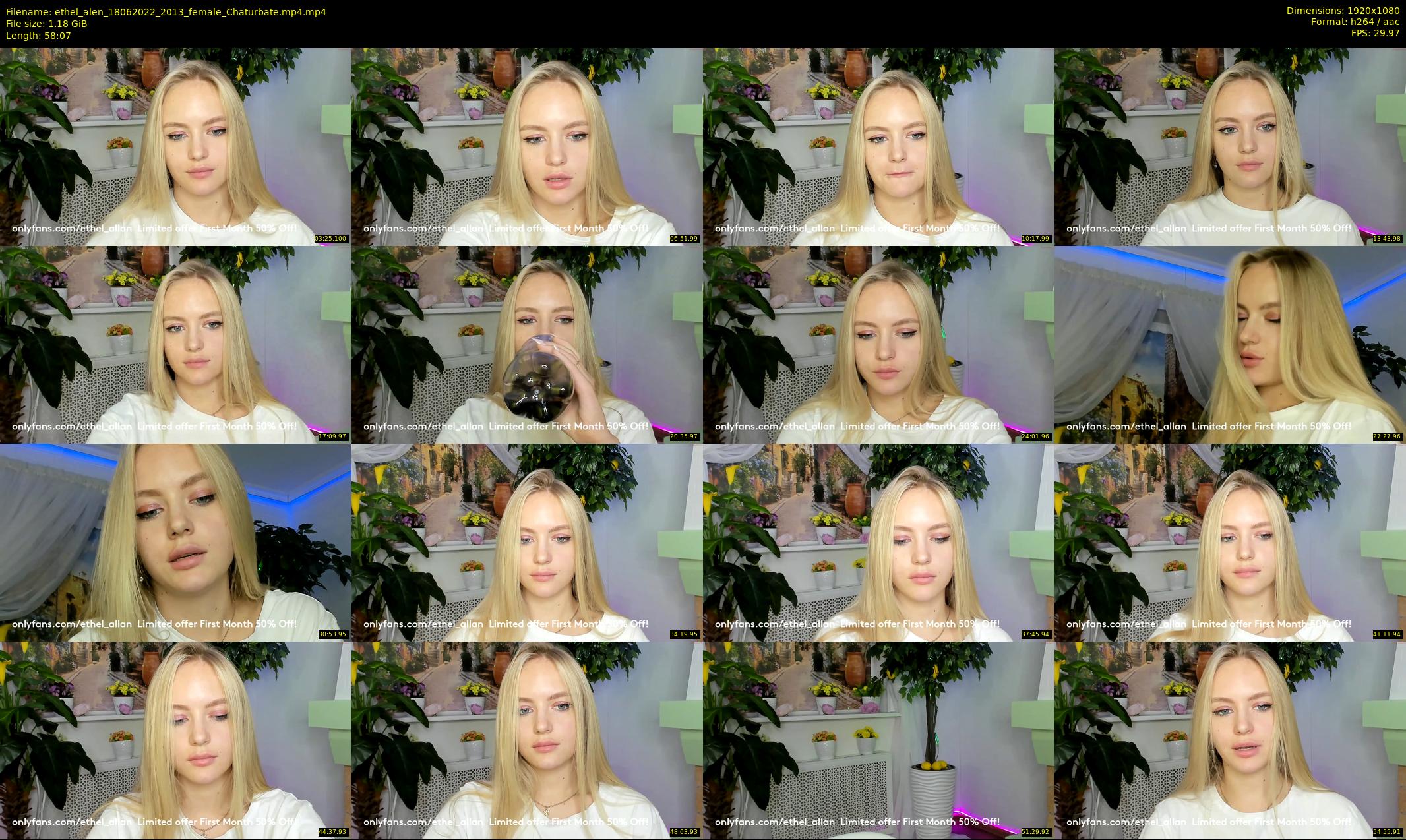 ethel_alen — 59 minute Chaturbate female cam show recording, 1080p, Jun 18, 2022