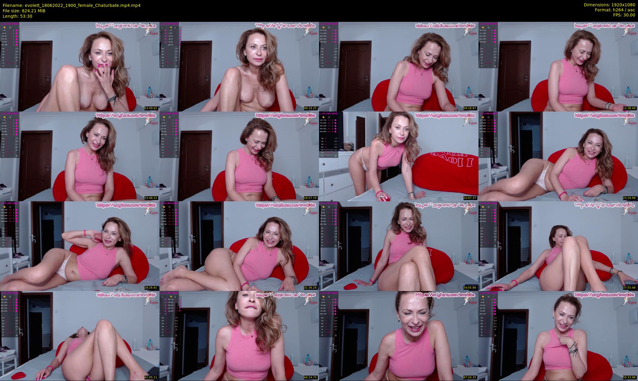 evolett — 54 minute Chaturbate female cam show recording, 1080p, Jun 18, 2022