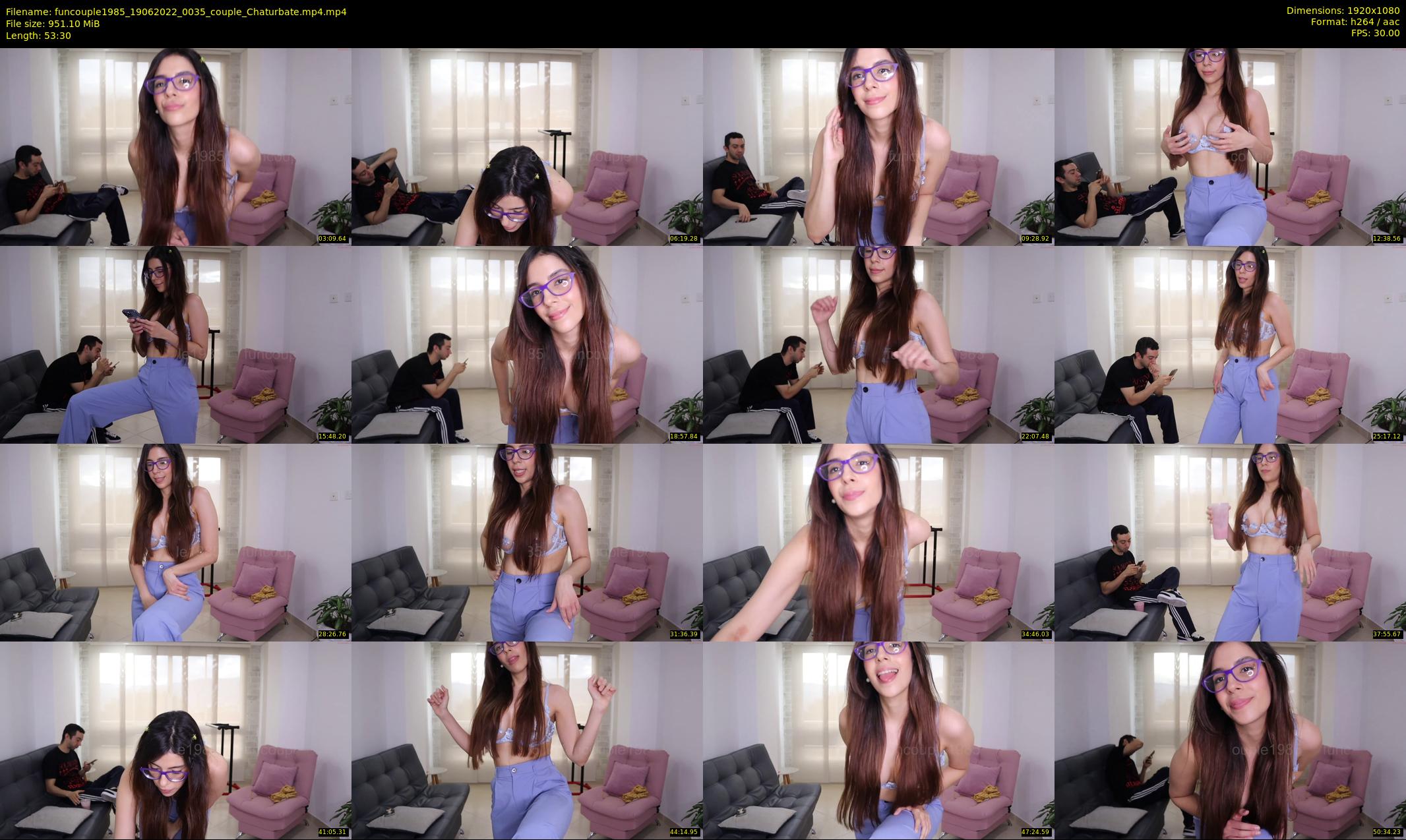 funcouple1985 — 54 minute Chaturbate couple cam show recording, 1080p, Jun 19, 2022