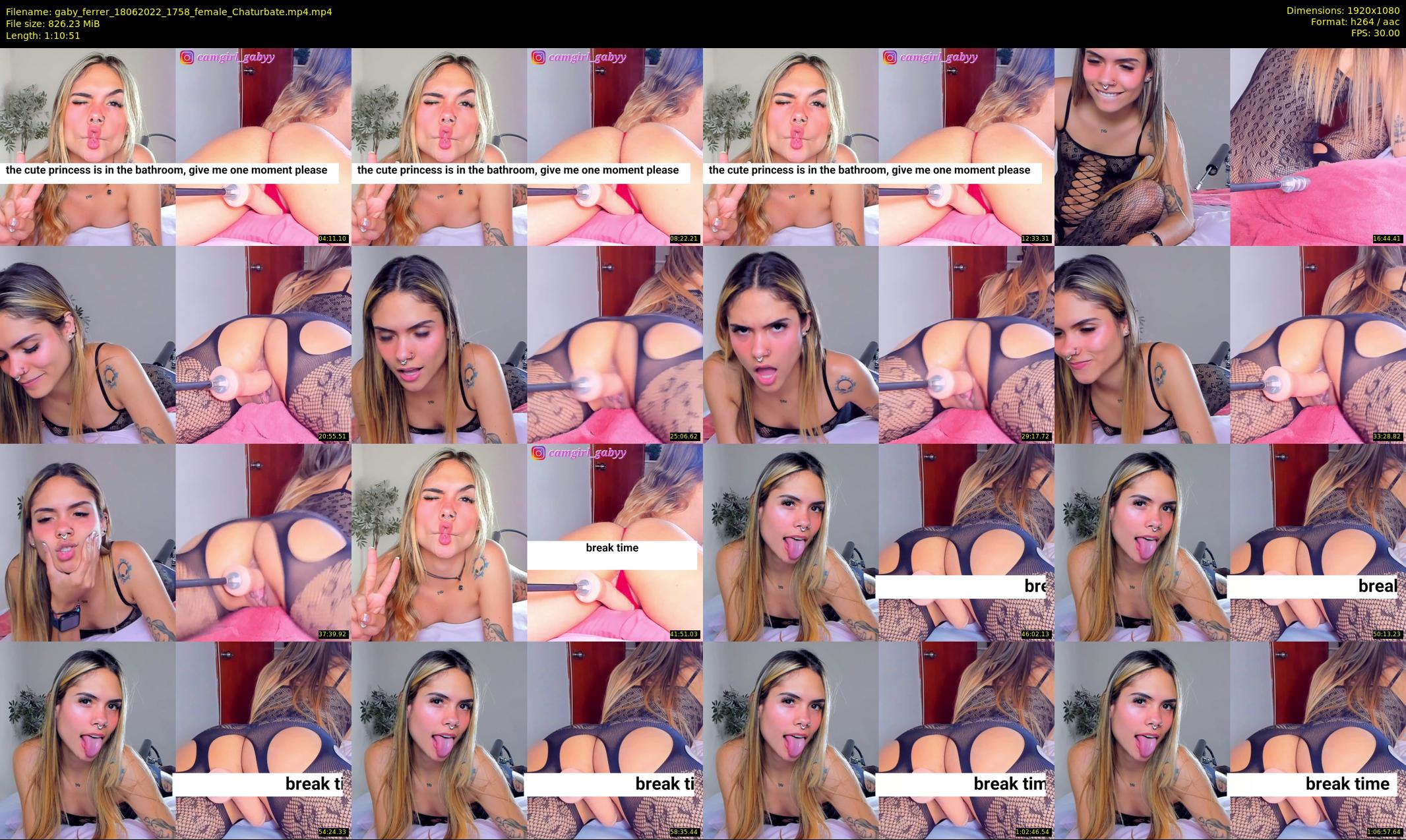 gaby_ferrer — 71 minute Chaturbate female cam show recording, 1080p, Jun 18, 2022