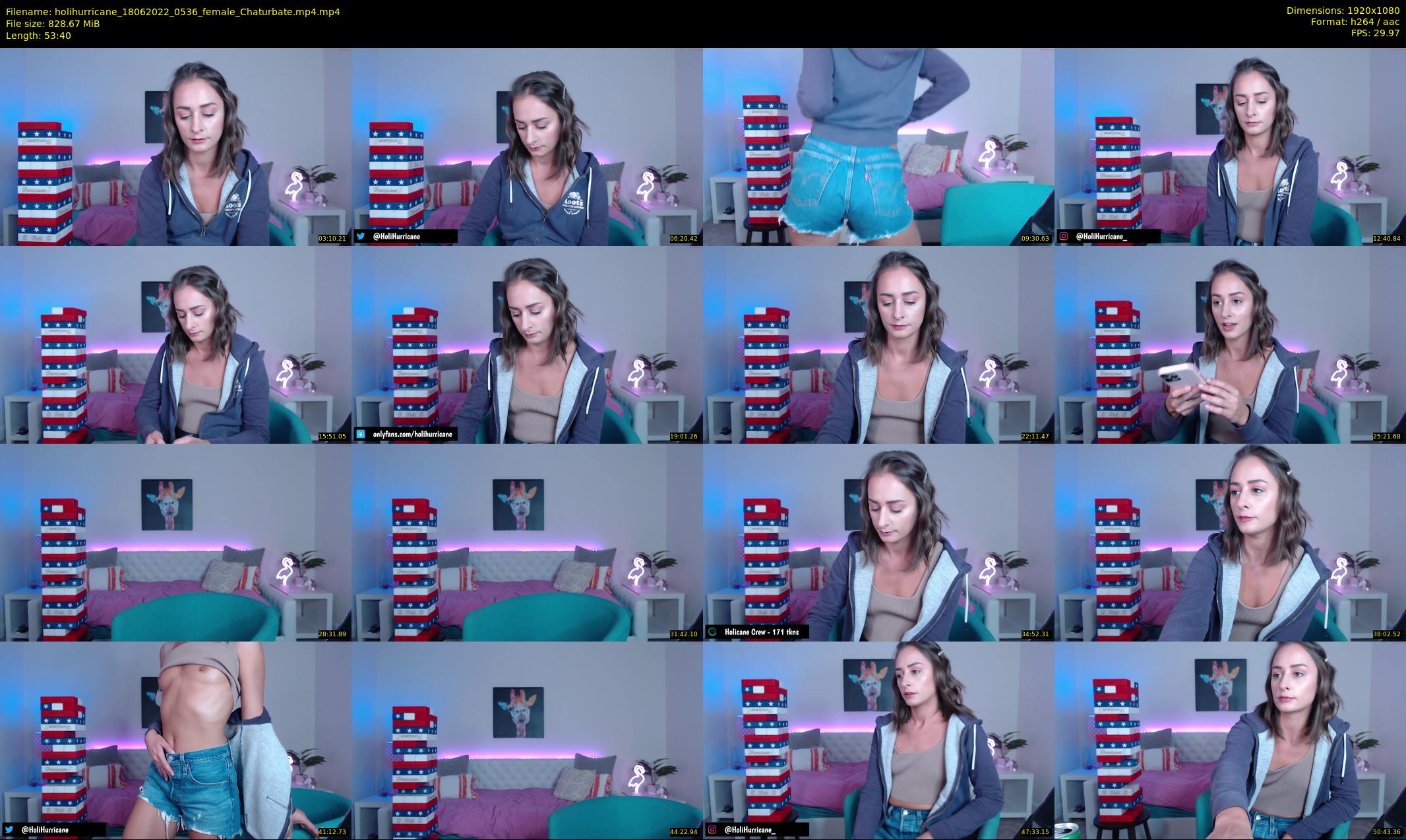 holihurricane — 54 minute Chaturbate female cam show recording, 1080p, Jun 18, 2022
