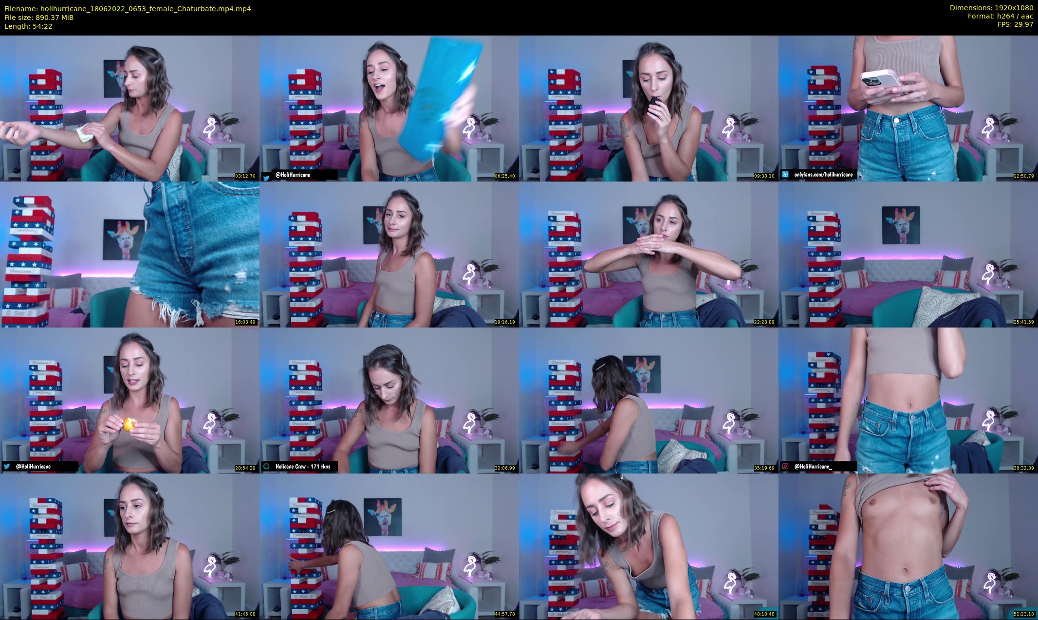 holihurricane — 55 minute Chaturbate female cam show recording, 1080p, Jun 18, 2022