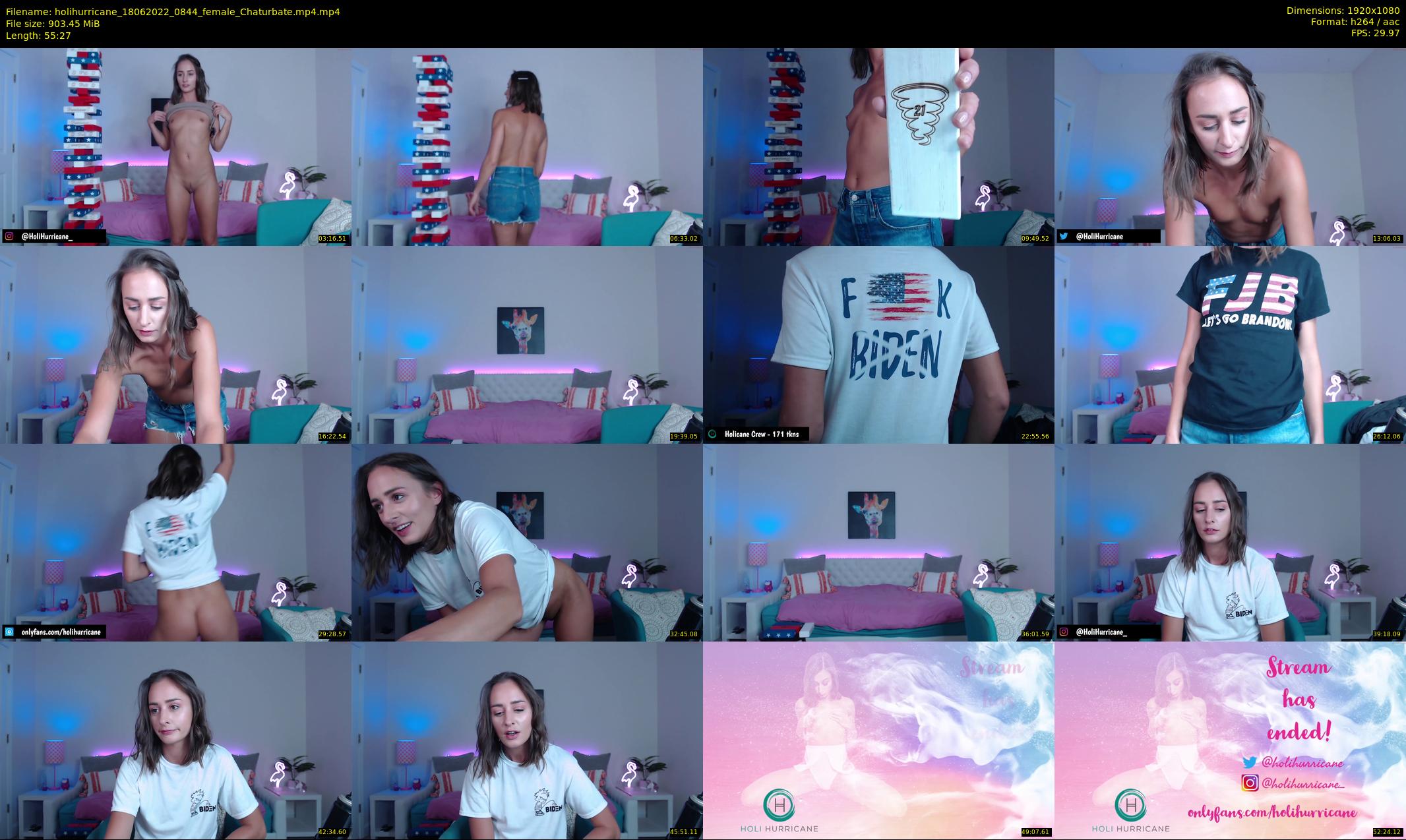 holihurricane — 56 minute Chaturbate female cam show recording, 1080p, Jun 18, 2022