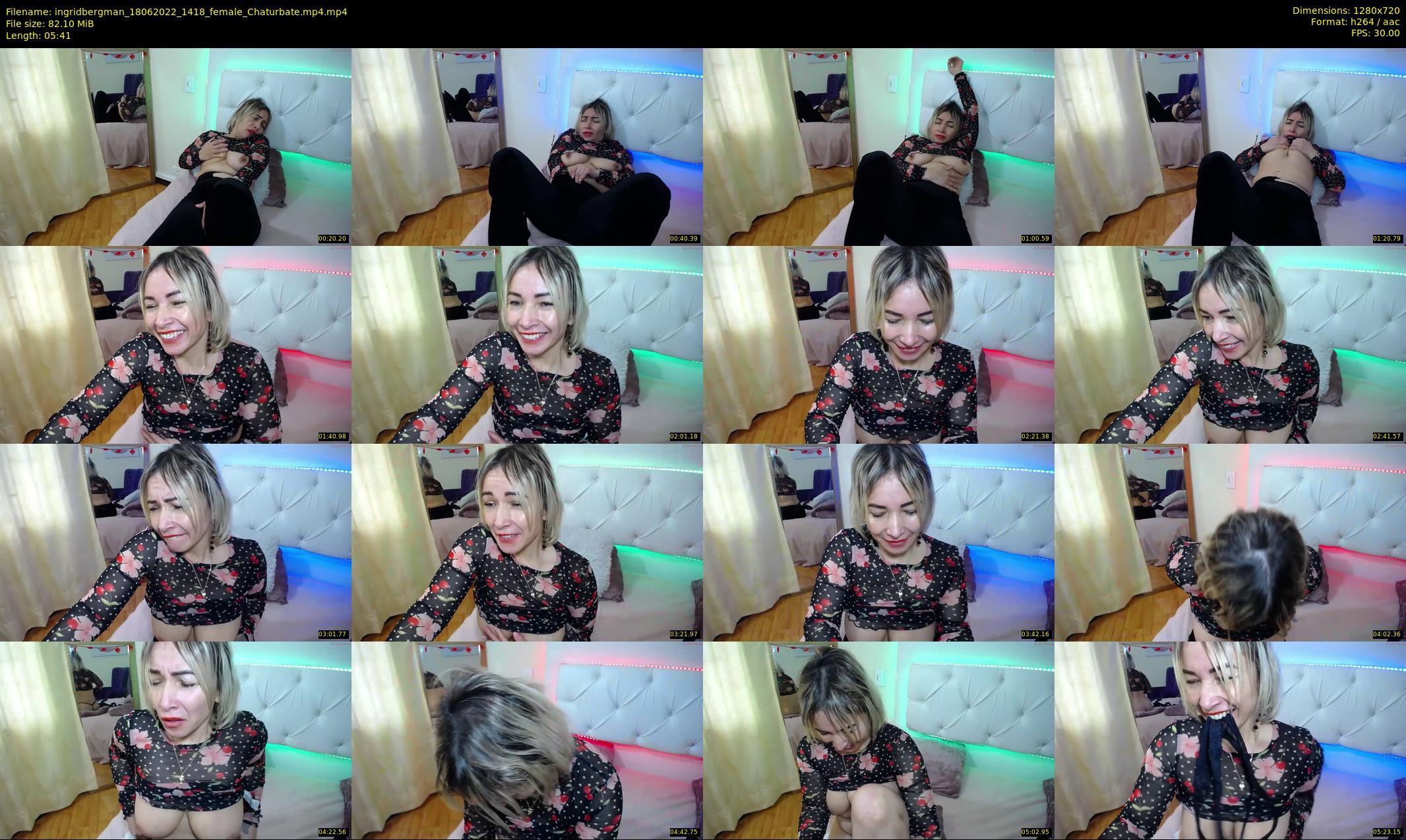 ingridbergman — 6 minute Chaturbate female cam show recording, 720p, Jun 18, 2022