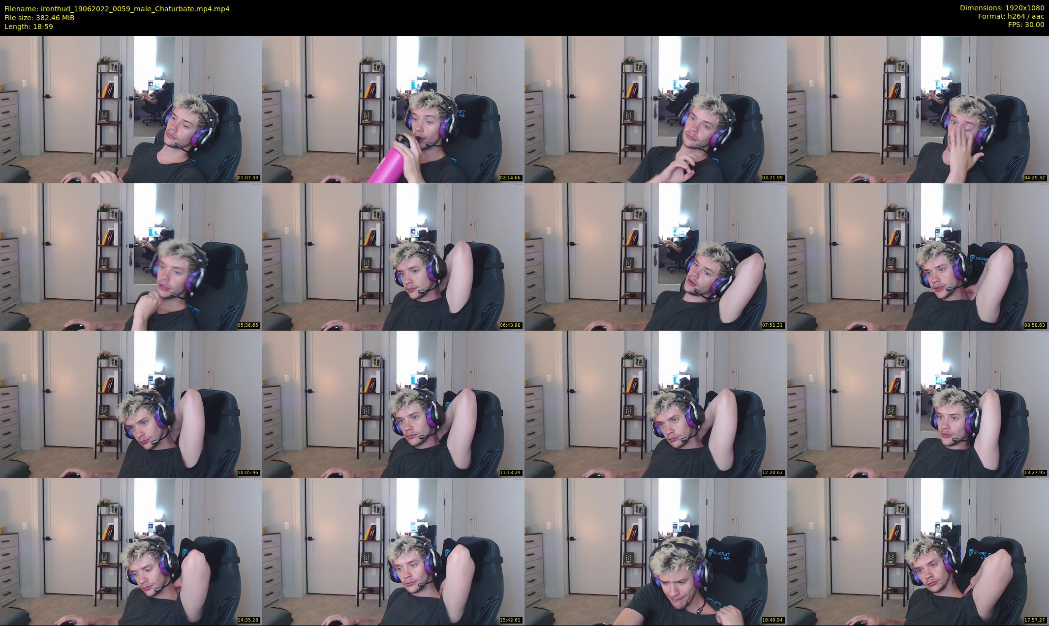 ironthud — 19 minute Chaturbate male cam show recording, 1080p, Jun 19, 2022