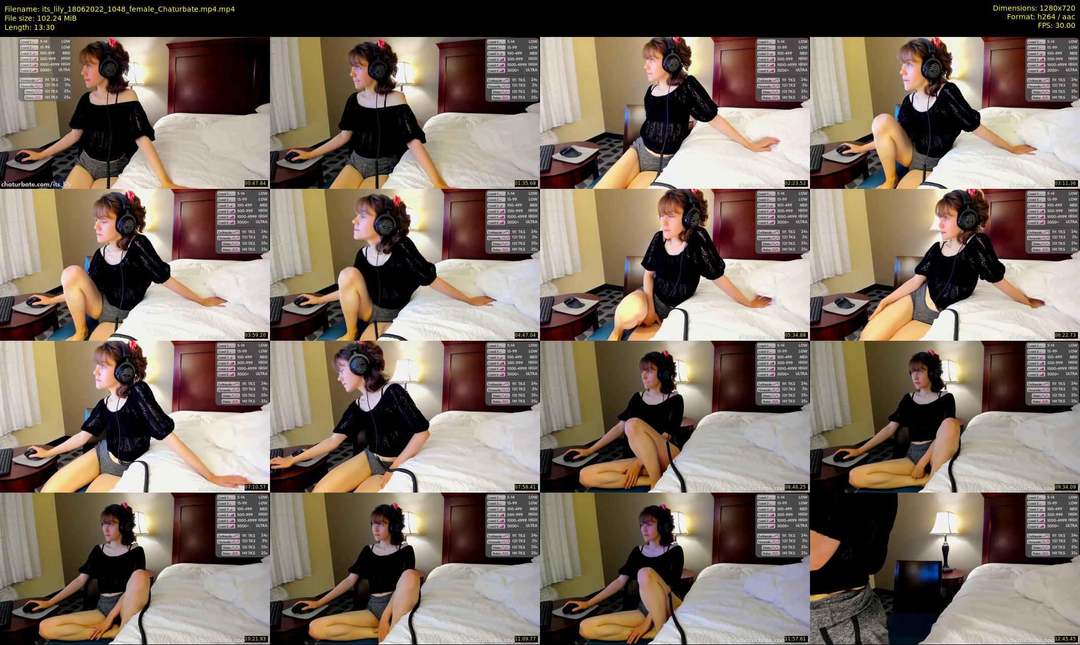 its_lily — 14 minute Chaturbate female cam show recording, 720p, Jun 18, 2022