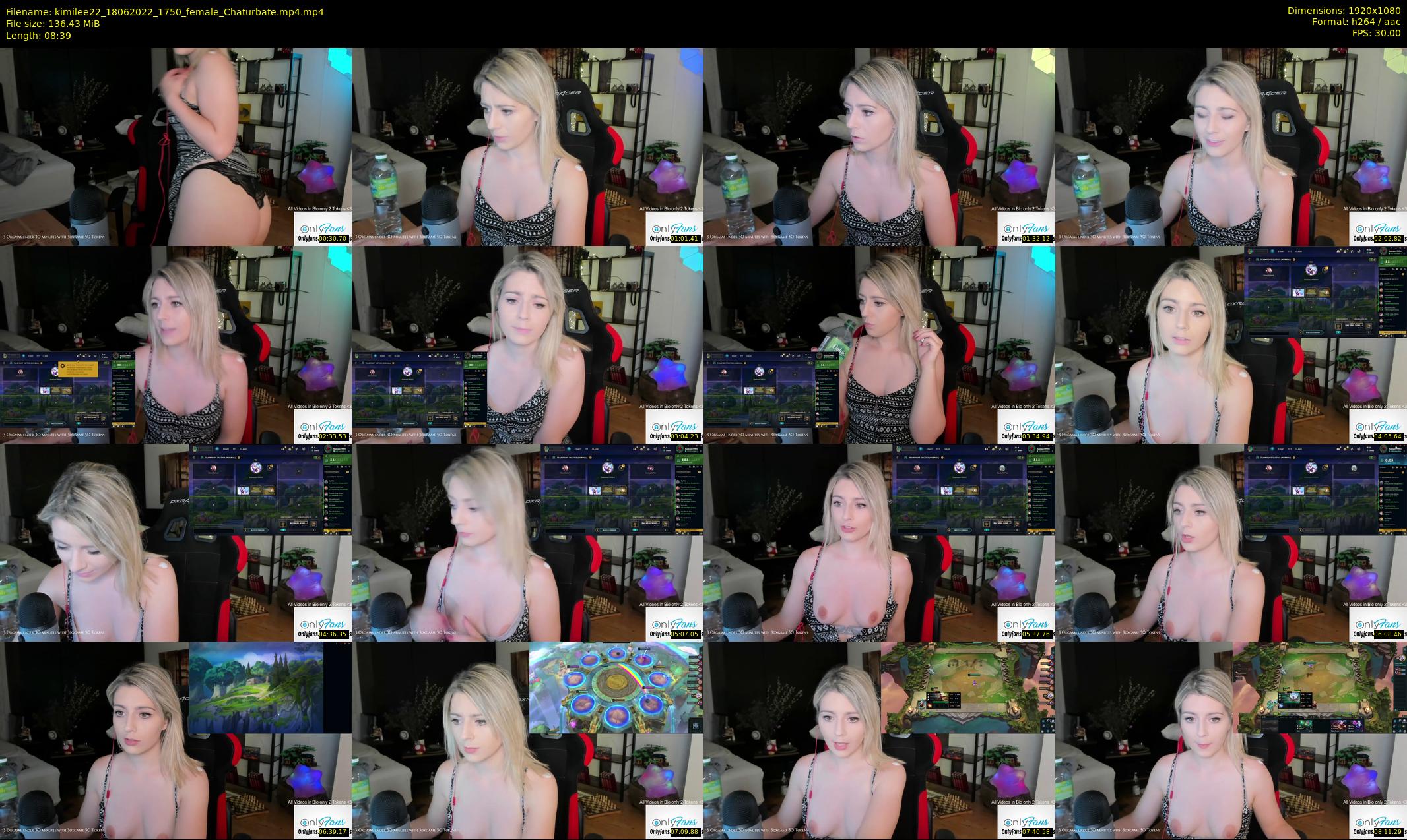 kimilee22 — 9 minute Chaturbate female cam show recording, 1080p, Jun 18, 2022