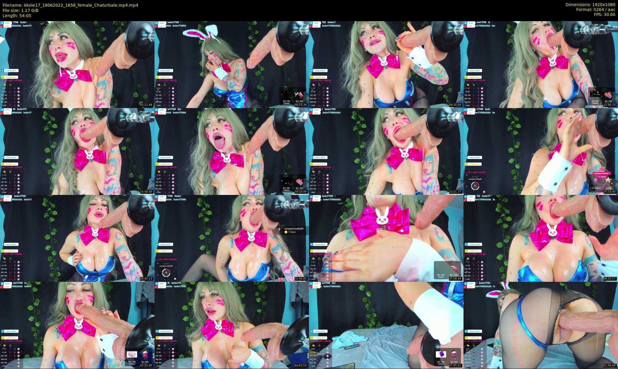 kkole17 — 55 minute Chaturbate female cam show recording, 1080p, Jun 18, 2022