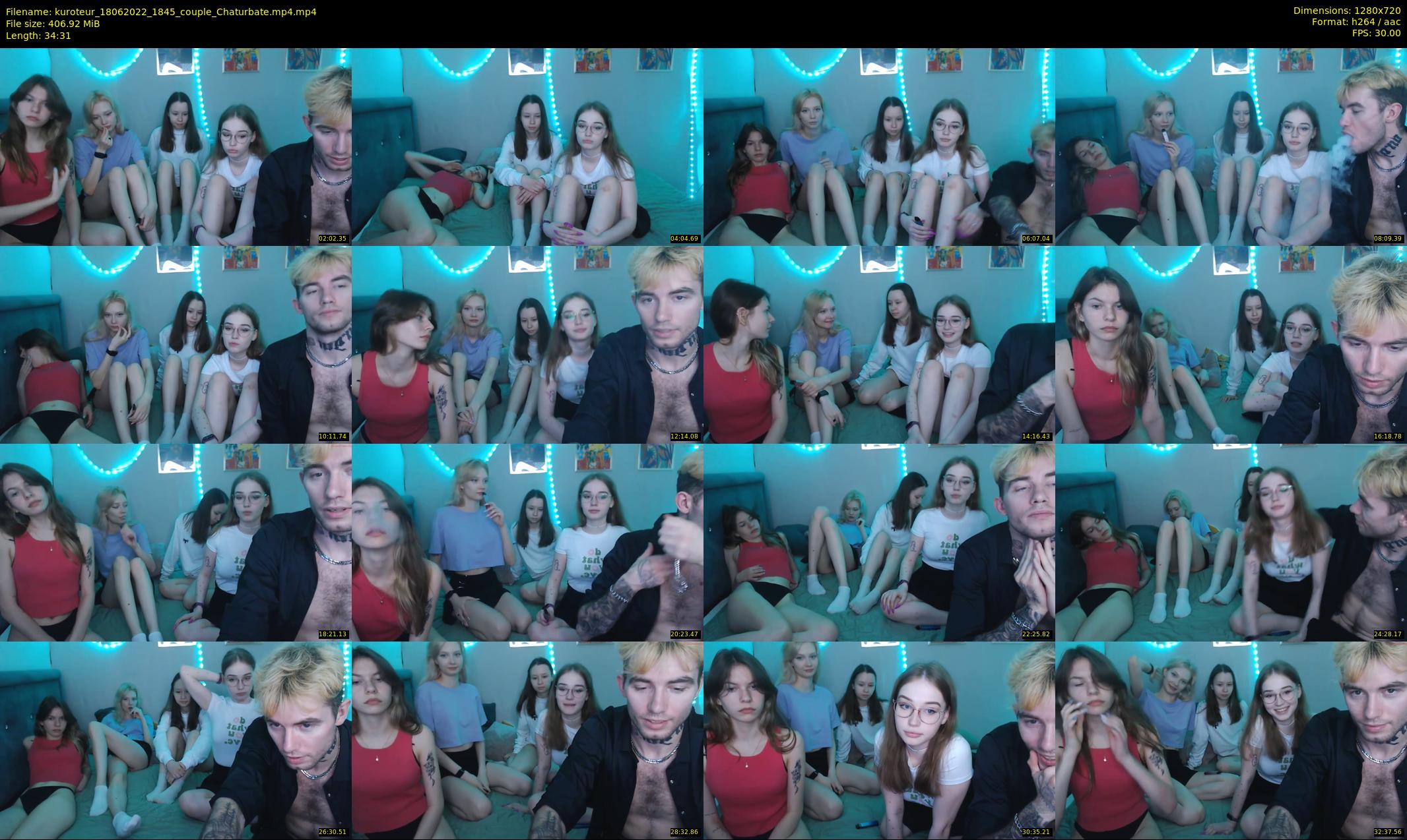 kuroteur — 35 minute Chaturbate couple cam show recording, 720p, Jun 18, 2022