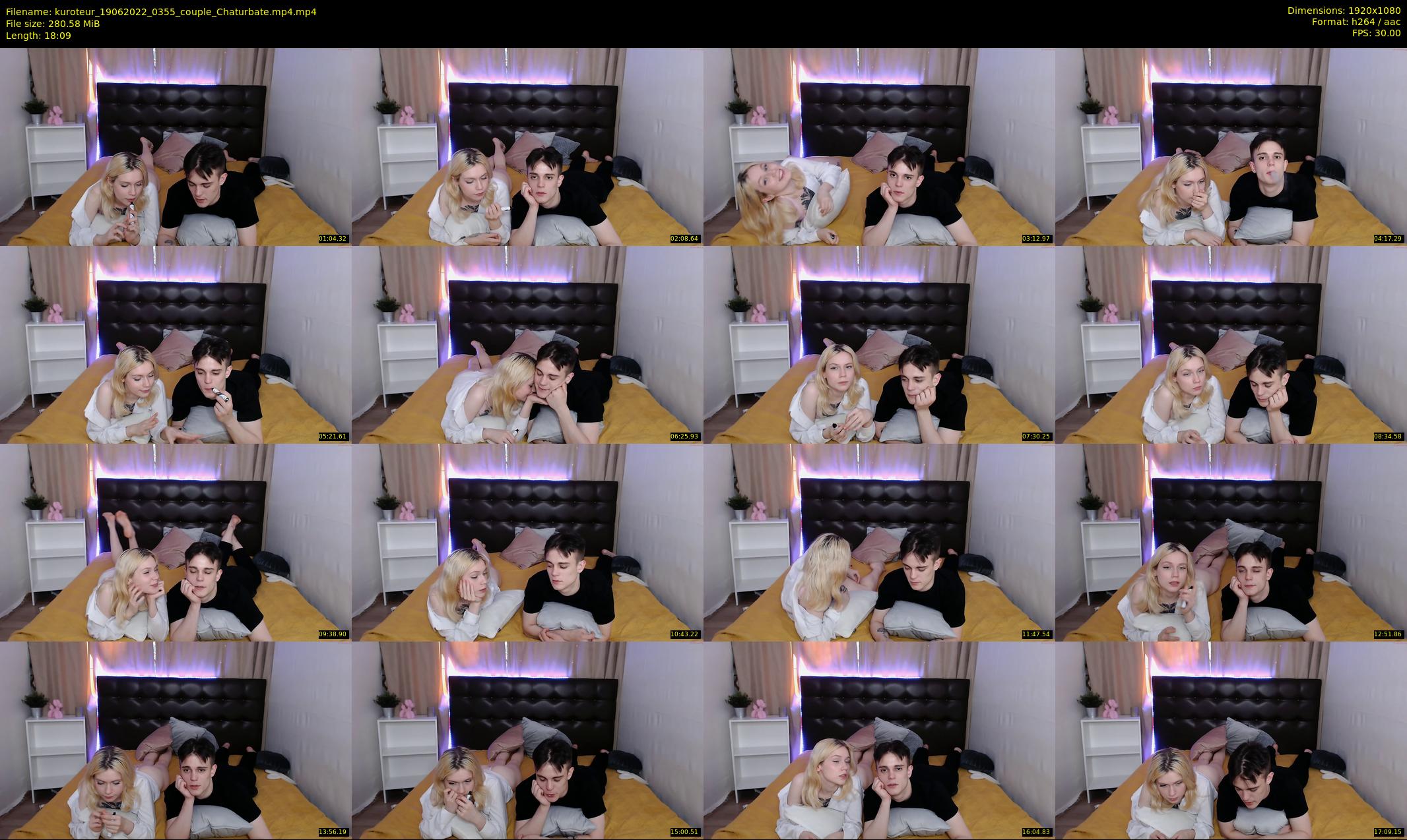 kuroteur — 19 minute Chaturbate couple cam show recording, 1080p, Jun 19, 2022