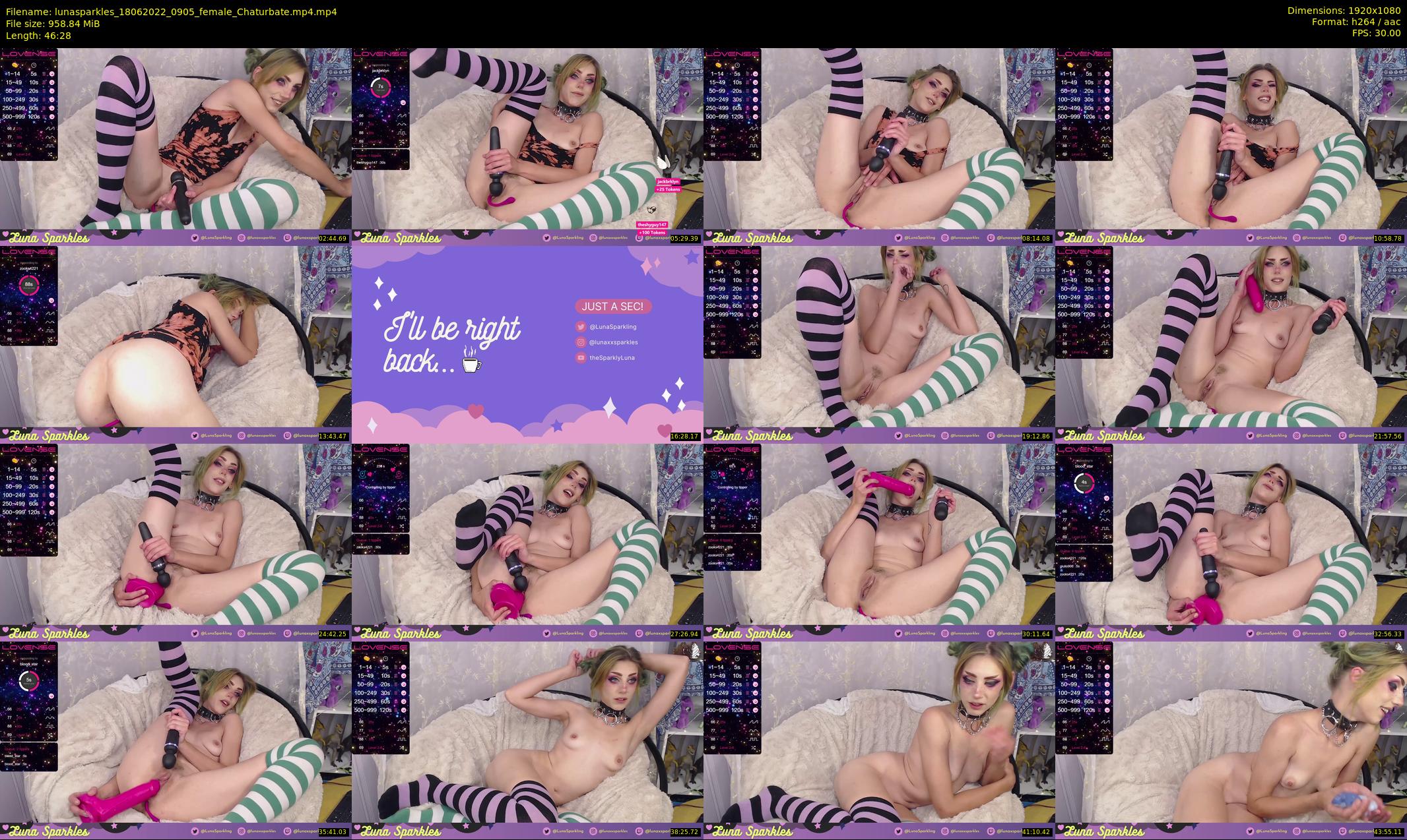 lunasparkles — 47 minute Chaturbate female cam show recording, 1080p, Jun 18, 2022