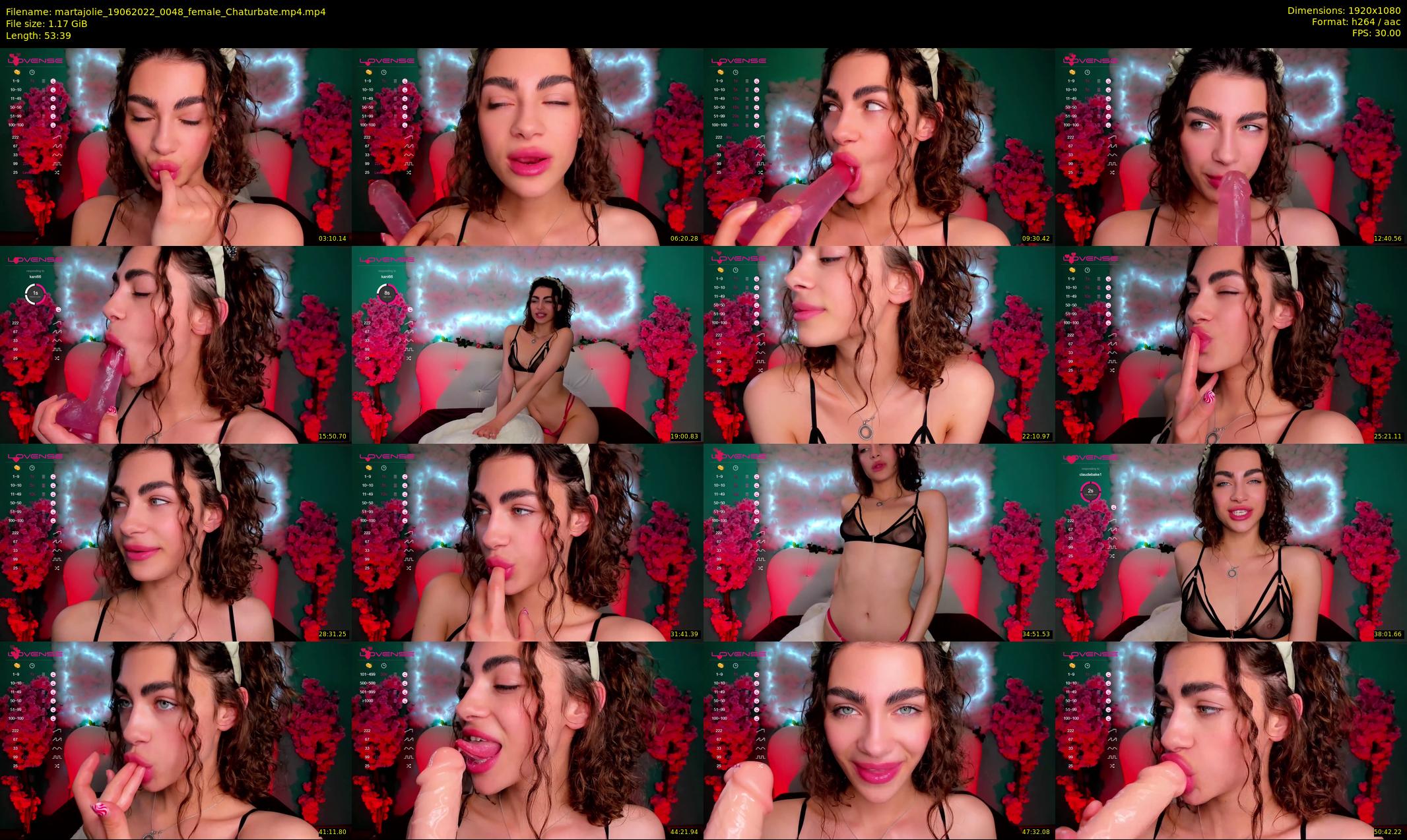 martajolie — 54 minute Chaturbate female cam show recording, 1080p, Jun 19, 2022