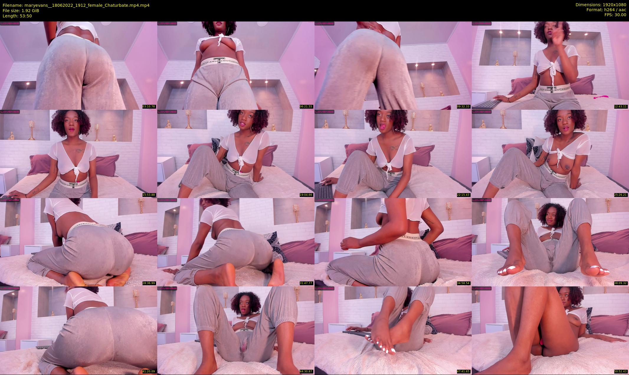 maryevans_ — 54 minute Chaturbate female cam show recording, 1080p, Jun 18, 2022