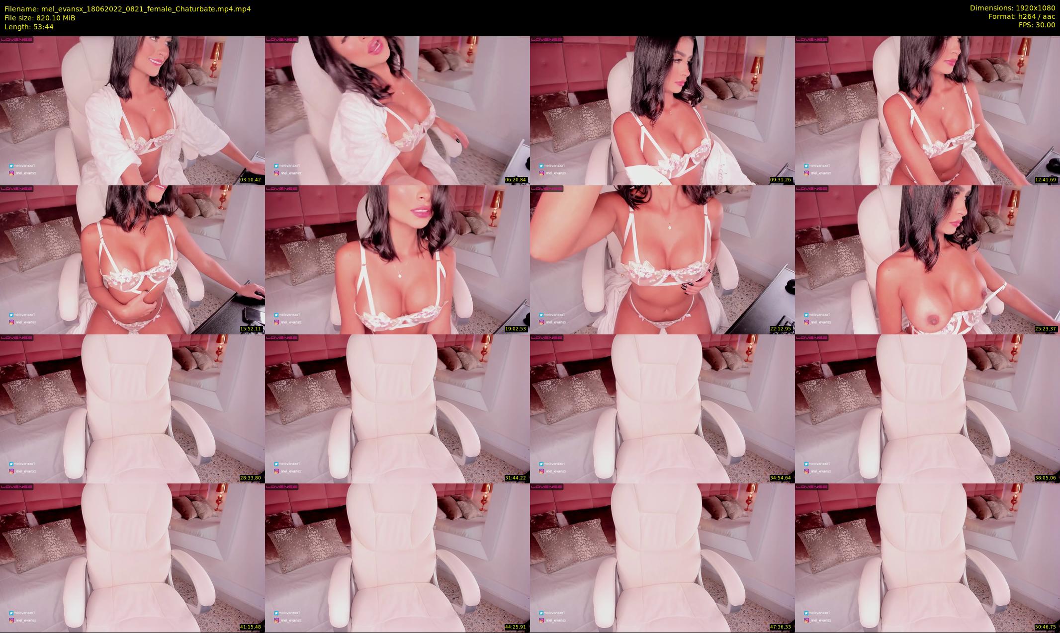 mel_evansx — 54 minute Chaturbate female cam show recording, 1080p, Jun 18, 2022