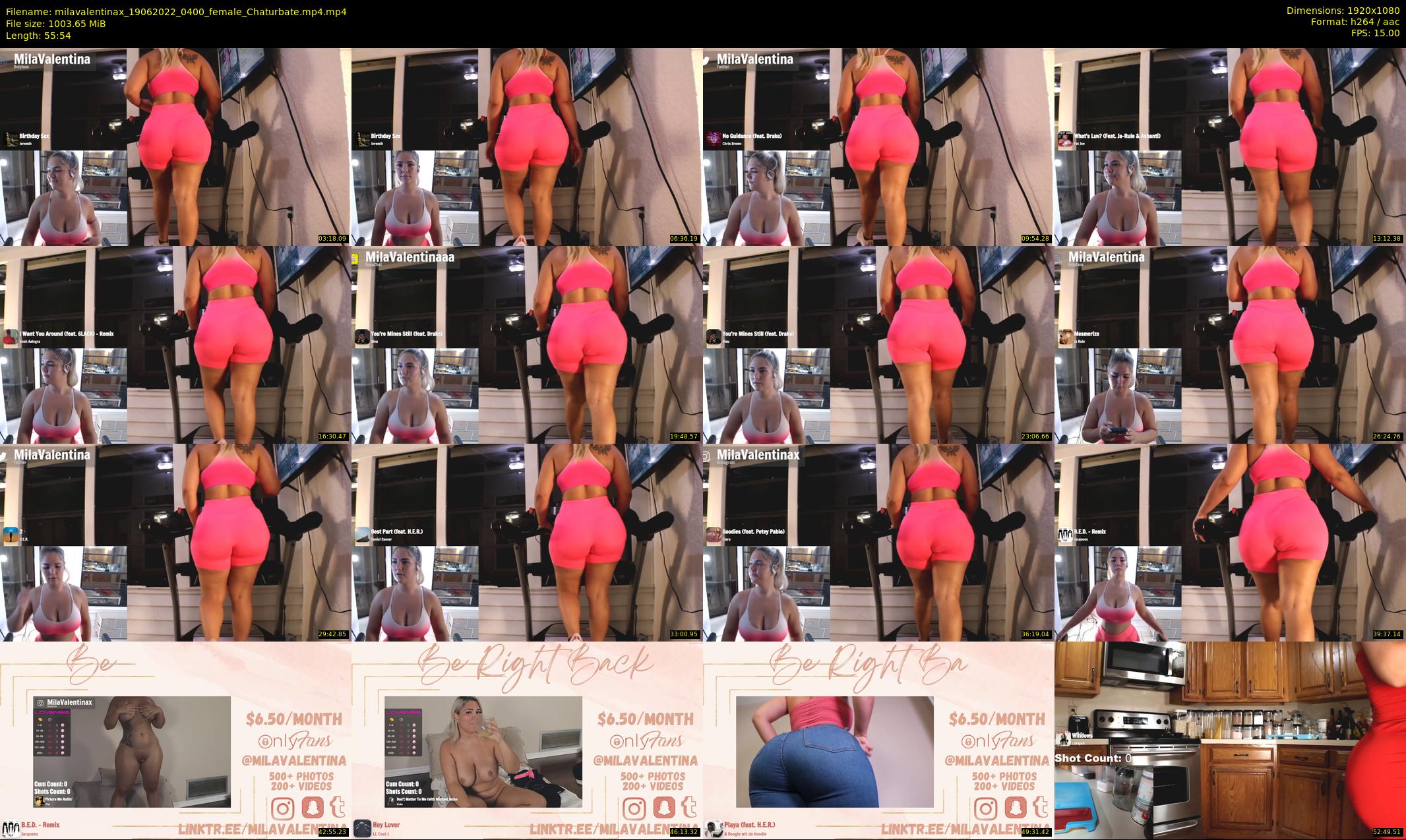 milavalentinax — 56 minute Chaturbate female cam show recording, 1080p, Jun 19, 2022