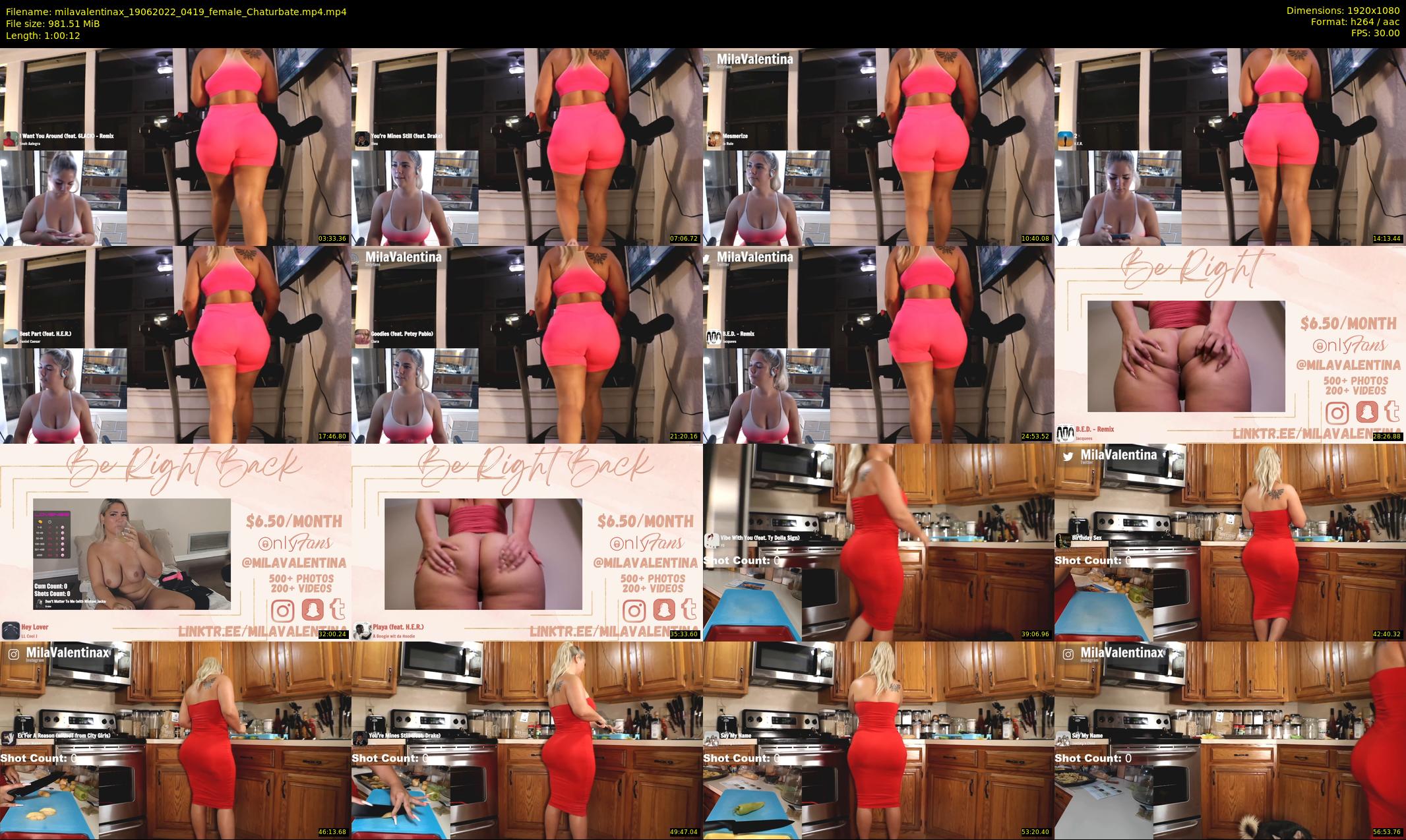 milavalentinax — 61 minute Chaturbate female cam show recording, 1080p, Jun 19, 2022