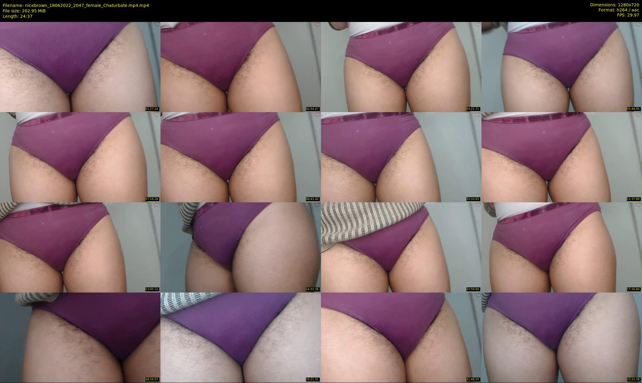 nicebrown — 25 minute Chaturbate female cam show recording, 720p, Jun 18, 2022