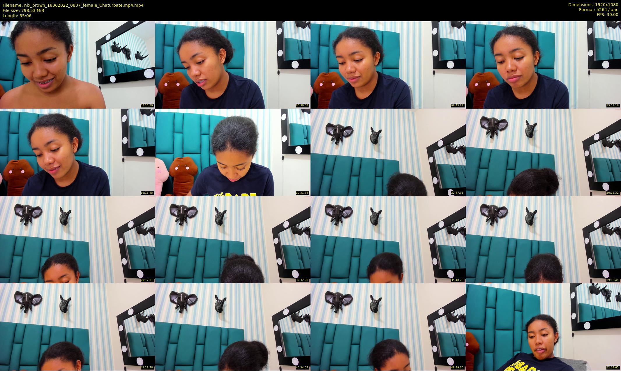 nix_brown — 56 minute Chaturbate female cam show recording, 1080p, Jun 18, 2022