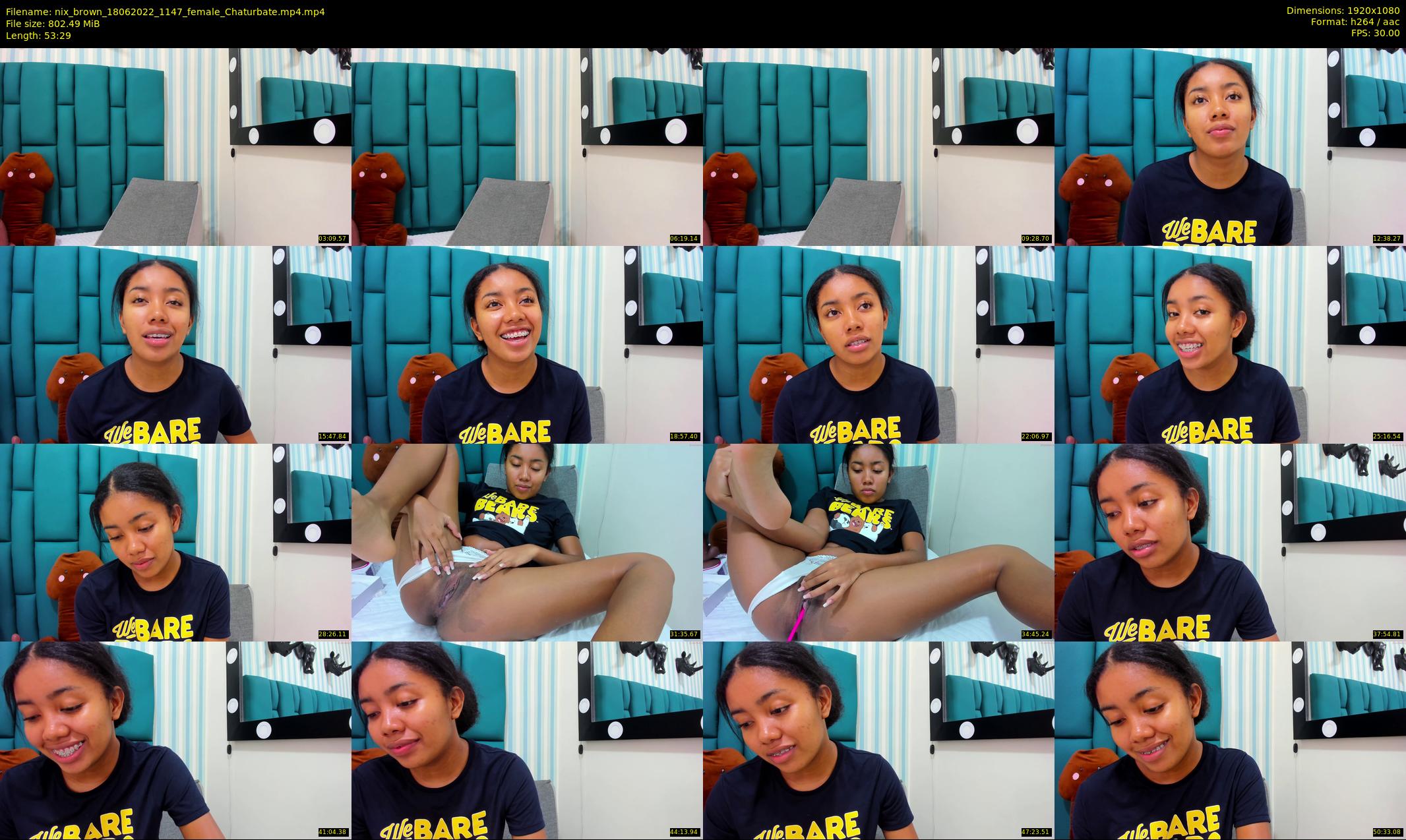 nix_brown — 54 minute Chaturbate female cam show recording, 1080p, Jun 18, 2022