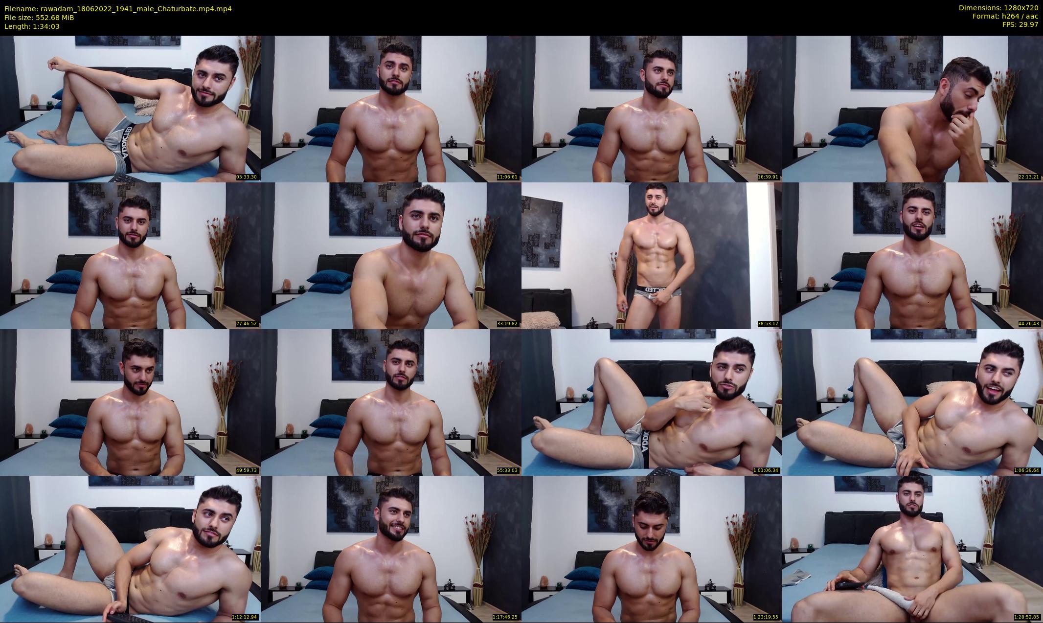 rawadam — 95 minute Chaturbate male cam show recording, 720p, Jun 18, 2022
