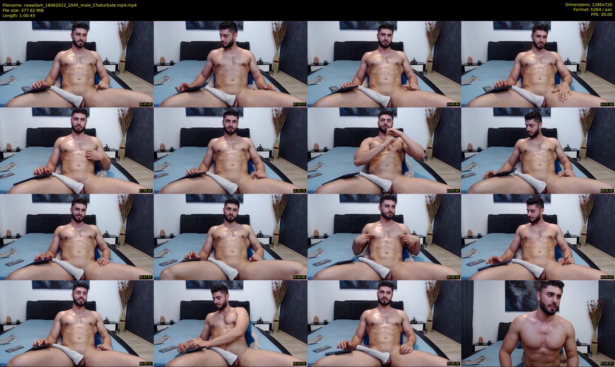 rawadam — 61 minute Chaturbate male cam show recording, 720p, Jun 18, 2022
