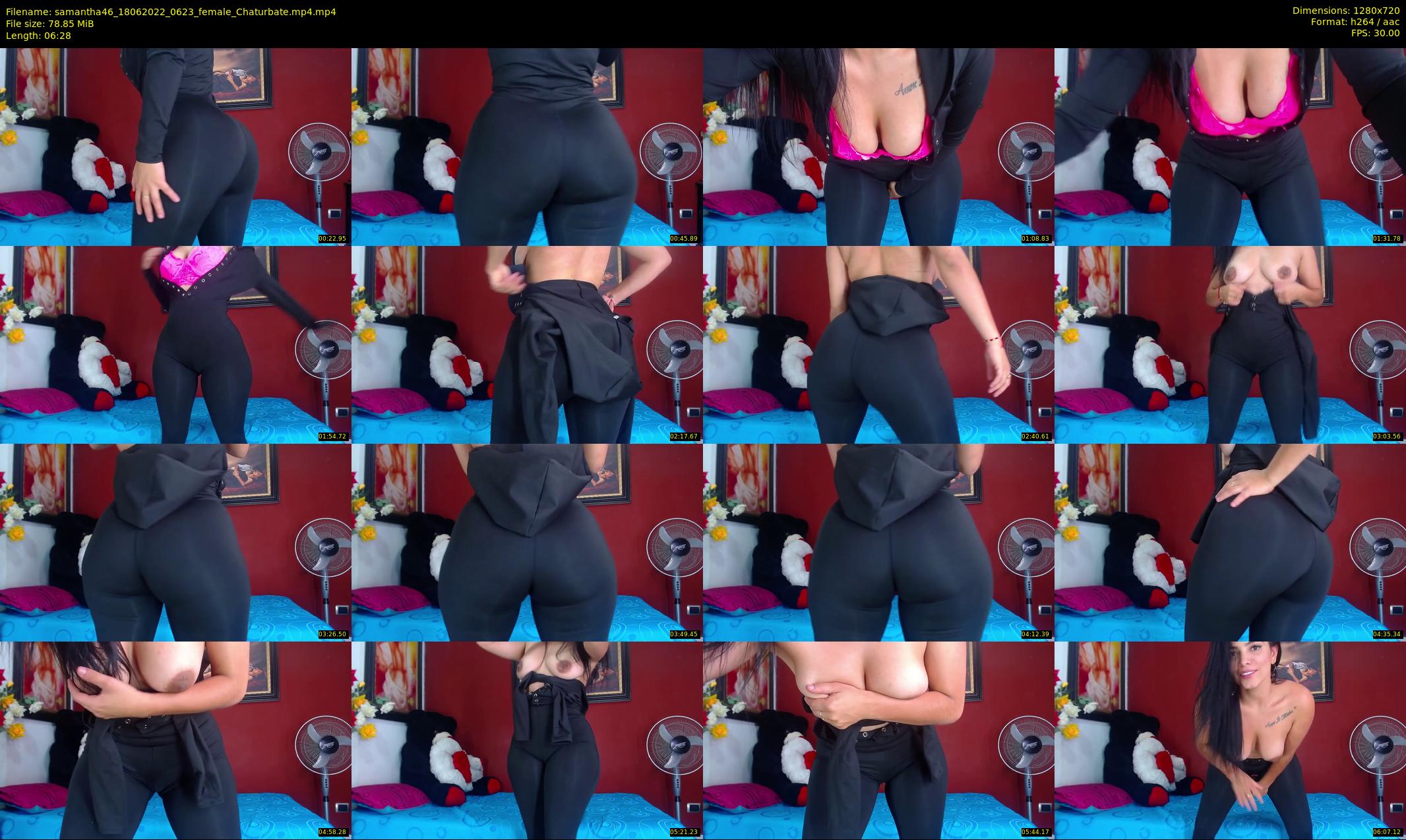 samantha46 — 7 minute Chaturbate female cam show recording, 720p, Jun 18, 2022