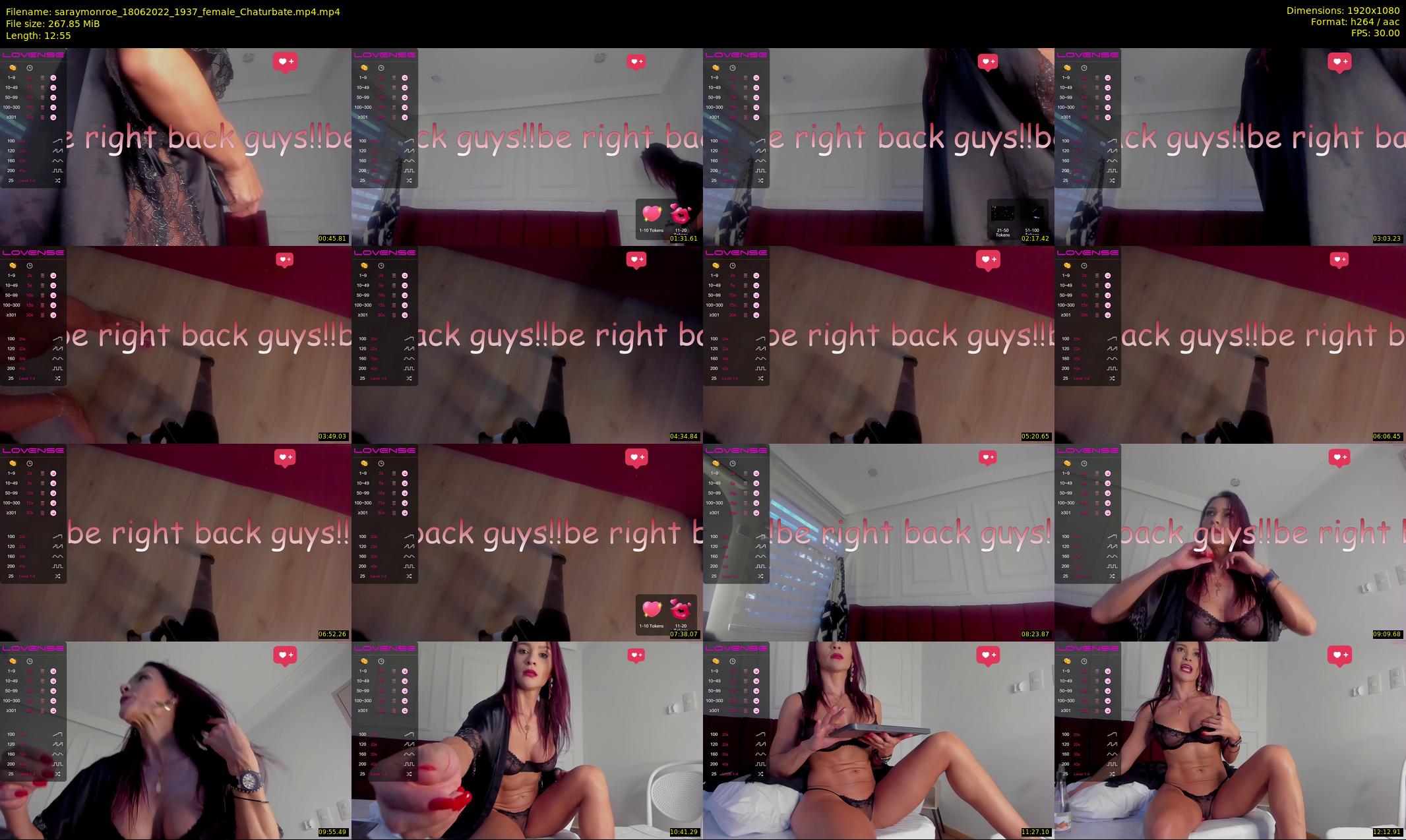 saraymonroe — 13 minute Chaturbate female cam show recording, 1080p, Jun 18, 2022