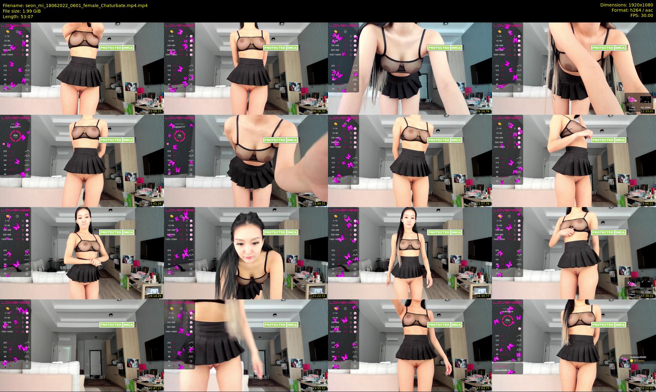 seon_mi — 54 minute Chaturbate female cam show recording, 1080p, Jun 18, 2022