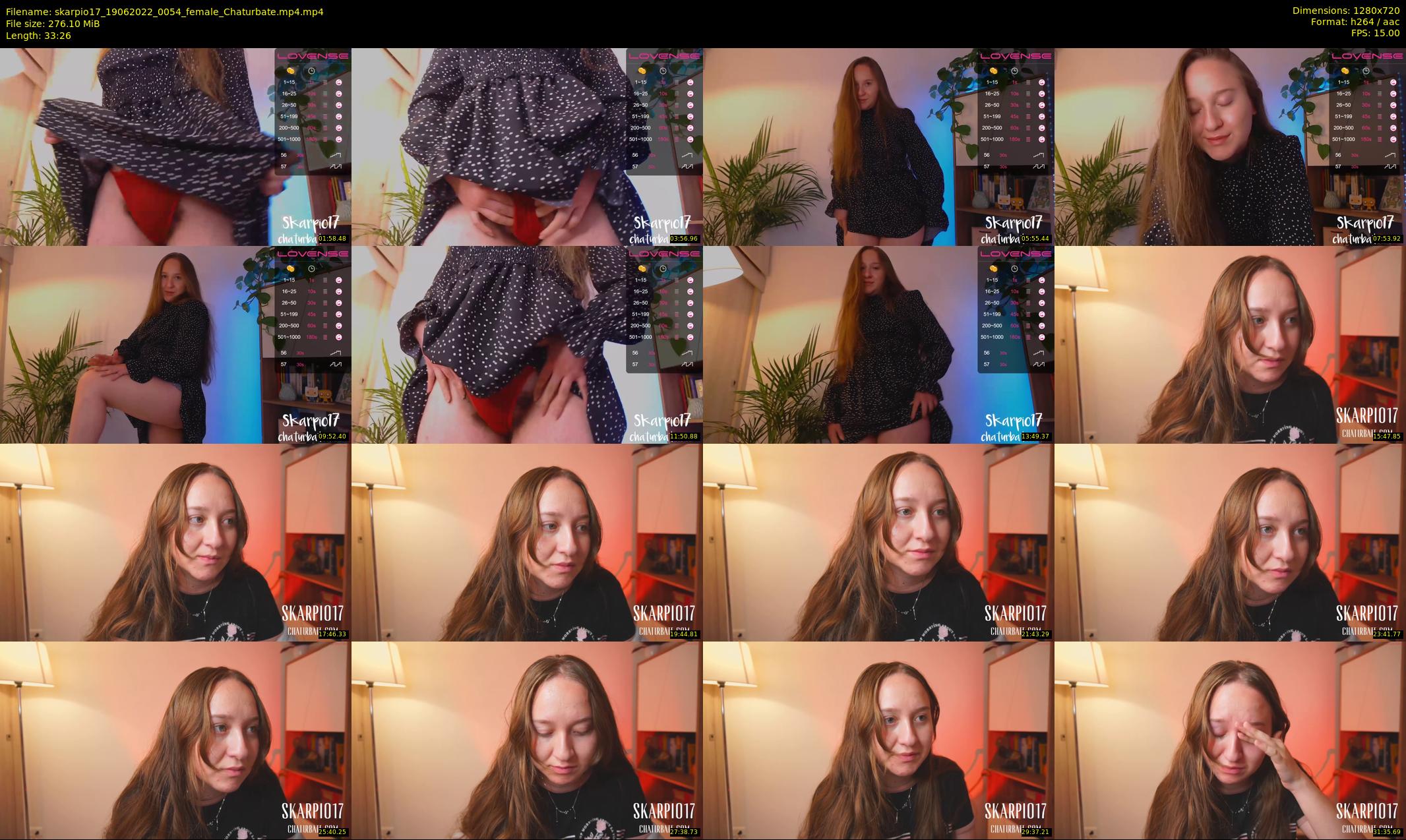 skarpio17 — 34 minute Chaturbate female cam show recording, 720p, Jun 19, 2022