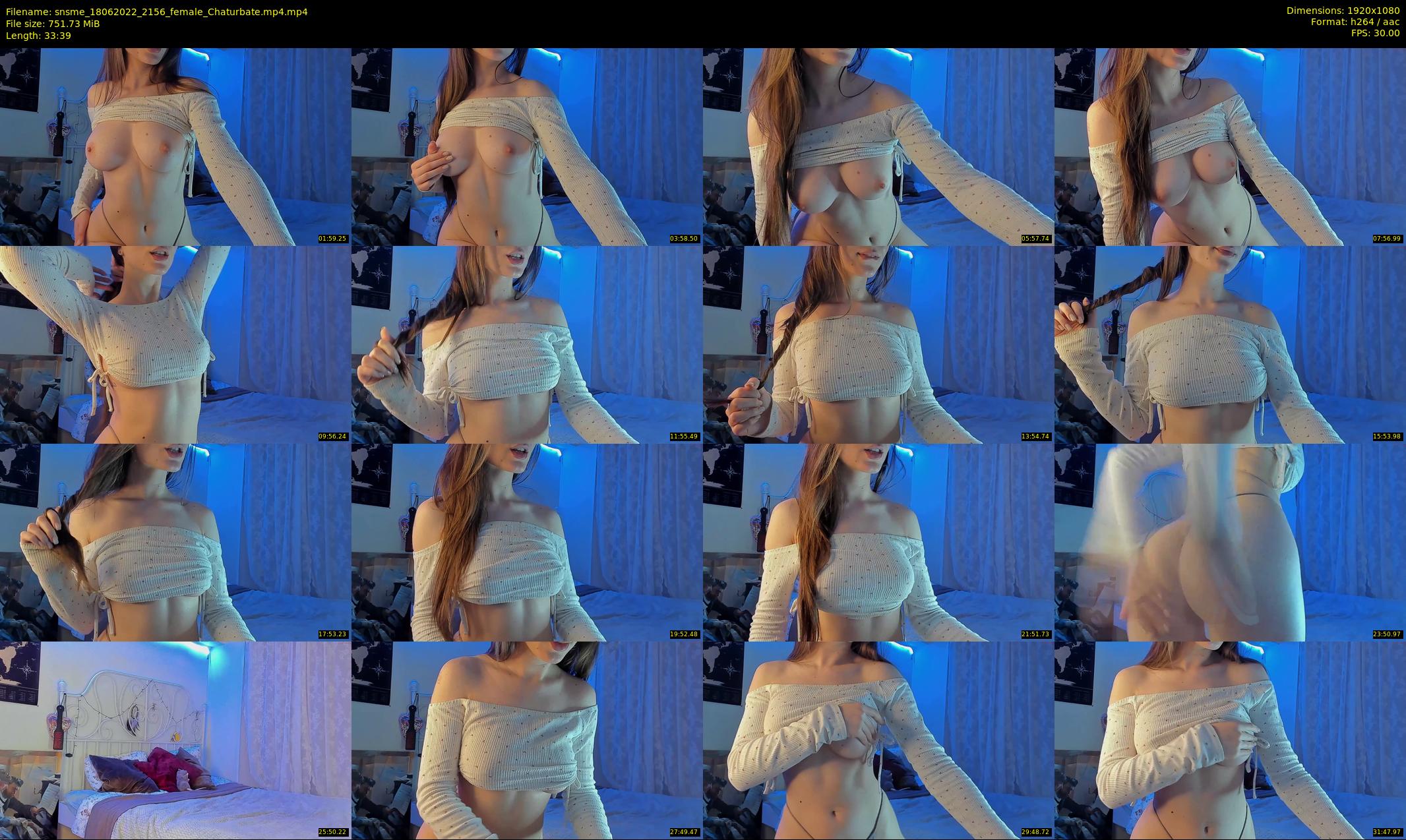 snsme — 34 minute Chaturbate female cam show recording, 1080p, Jun 18, 2022