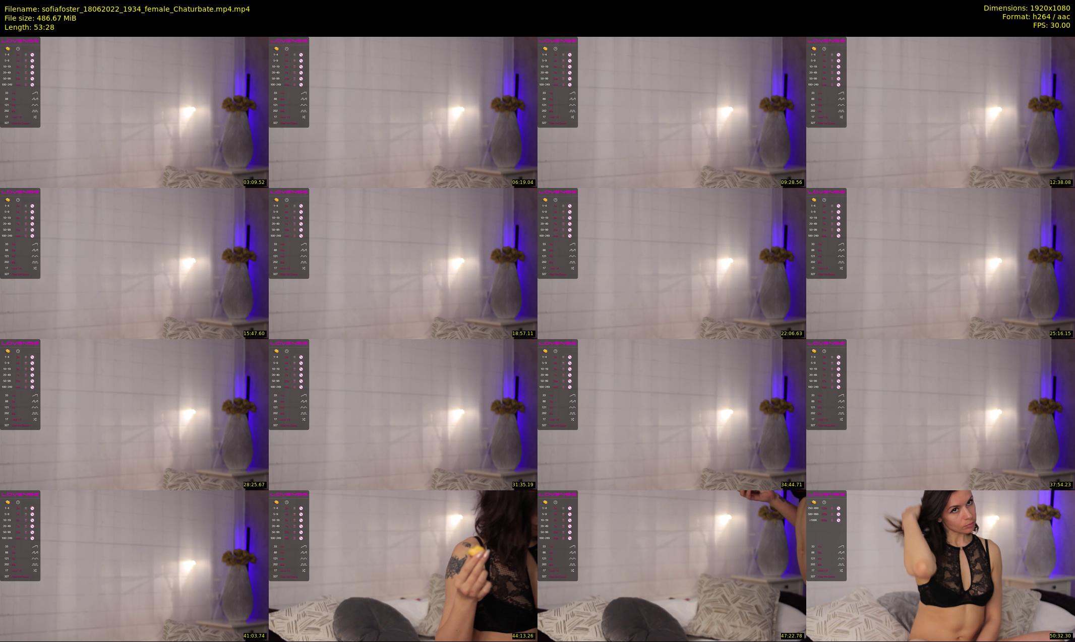 sofiafoster — 54 minute Chaturbate female cam show recording, 1080p, Jun 18, 2022