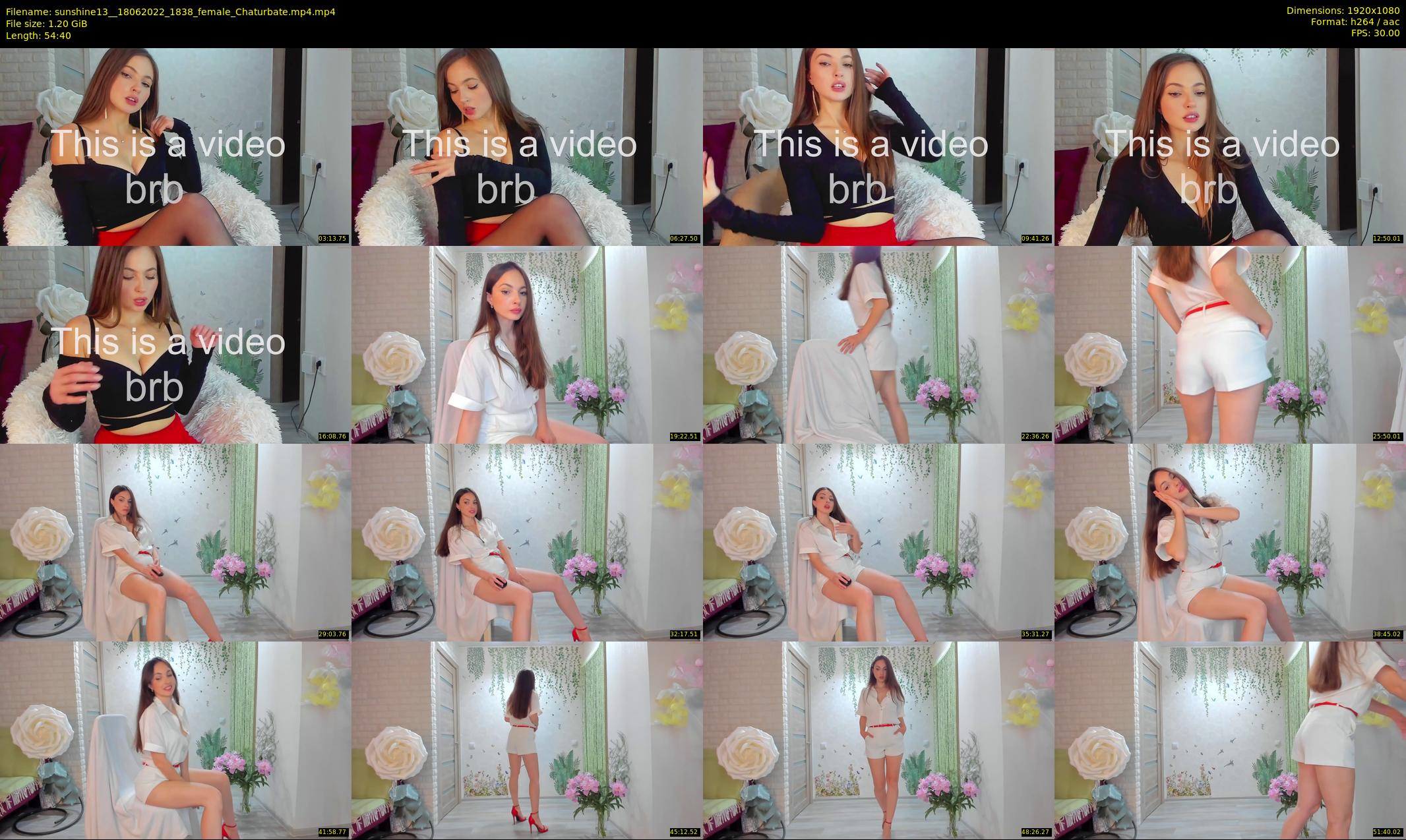 sunshine13_ — 55 minute Chaturbate female cam show recording, 1080p, Jun 18, 2022