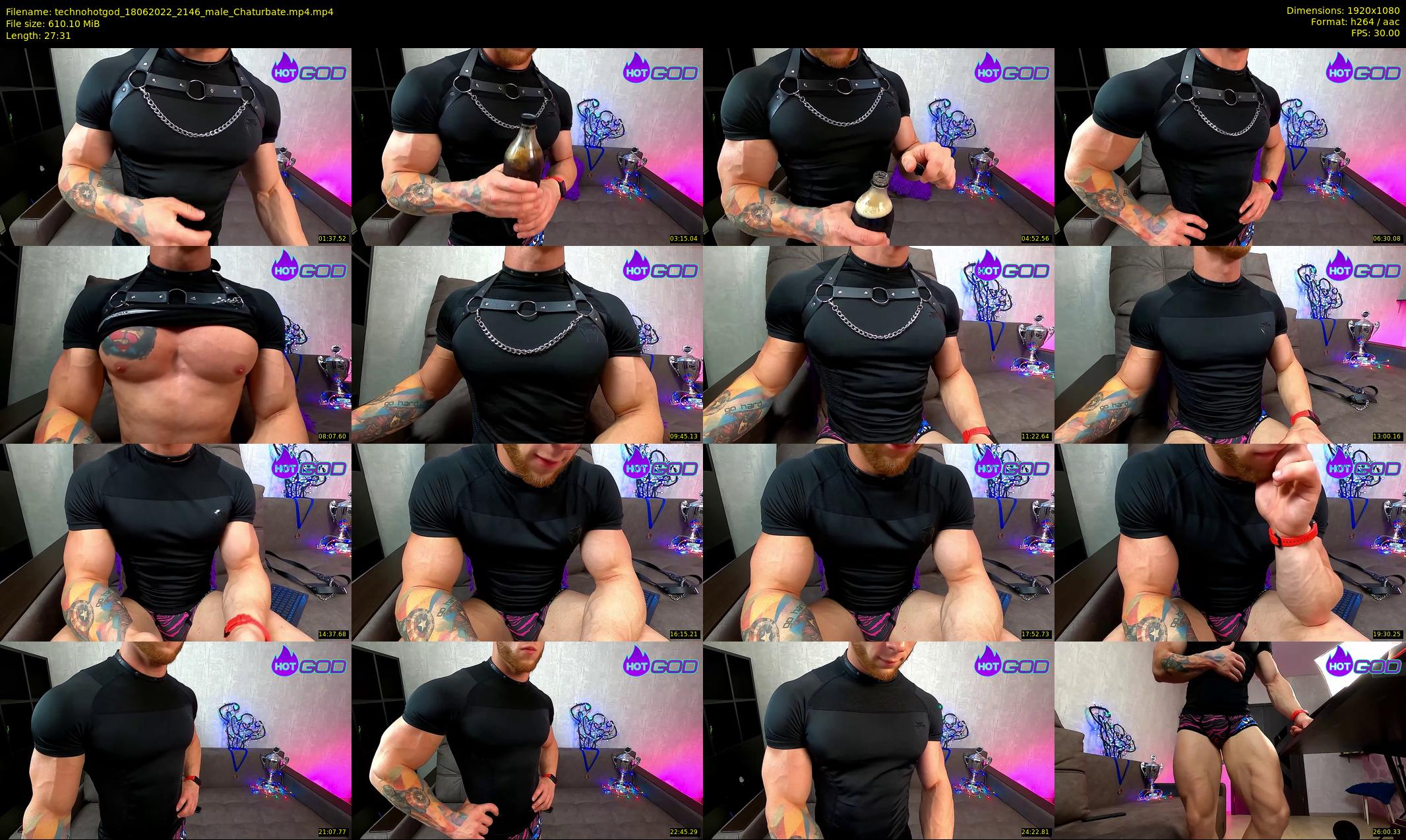 technohotgod — 28 minute Chaturbate male cam show recording, 1080p, Jun 18, 2022