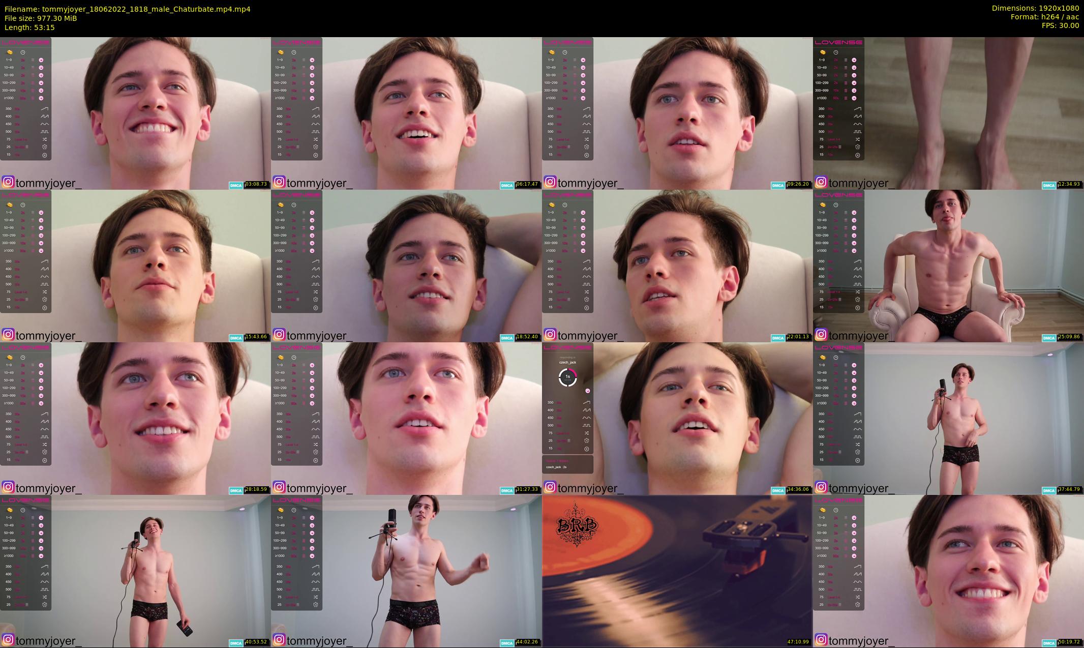 tommyjoyer — 54 minute Chaturbate male cam show recording, 1080p, Jun 18, 2022