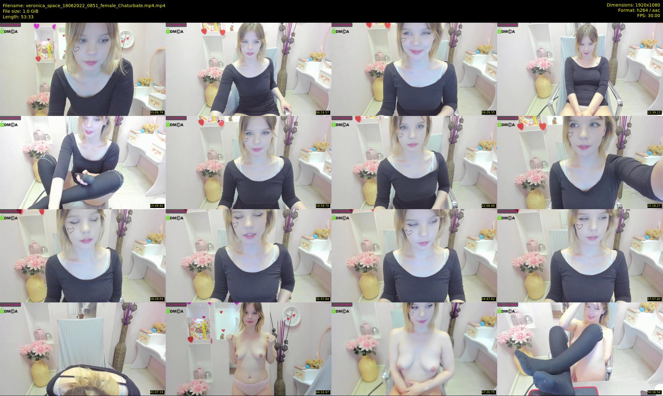 veronica_space — 54 minute Chaturbate female cam show recording, 1080p, Jun 18, 2022