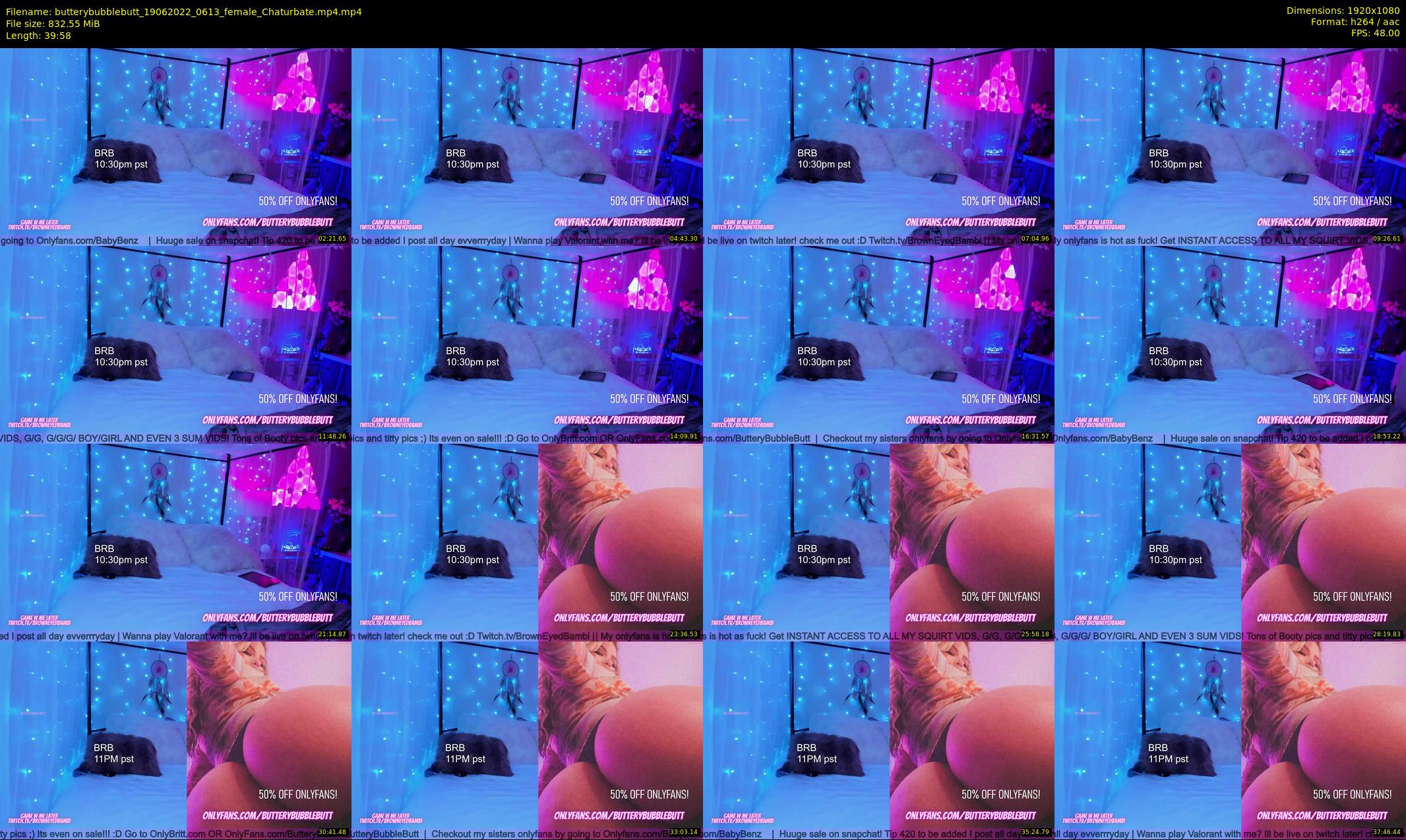butterybubblebutt — 40 minute Chaturbate couple cam show recording, 1080p, Jun 19, 2022