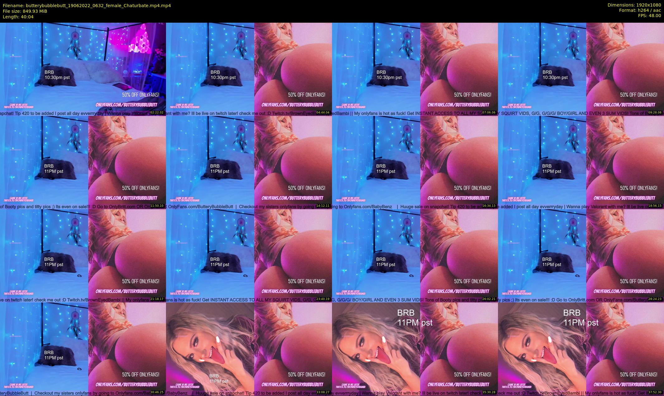butterybubblebutt — 41 minute Chaturbate couple cam show recording, 1080p, Jun 19, 2022
